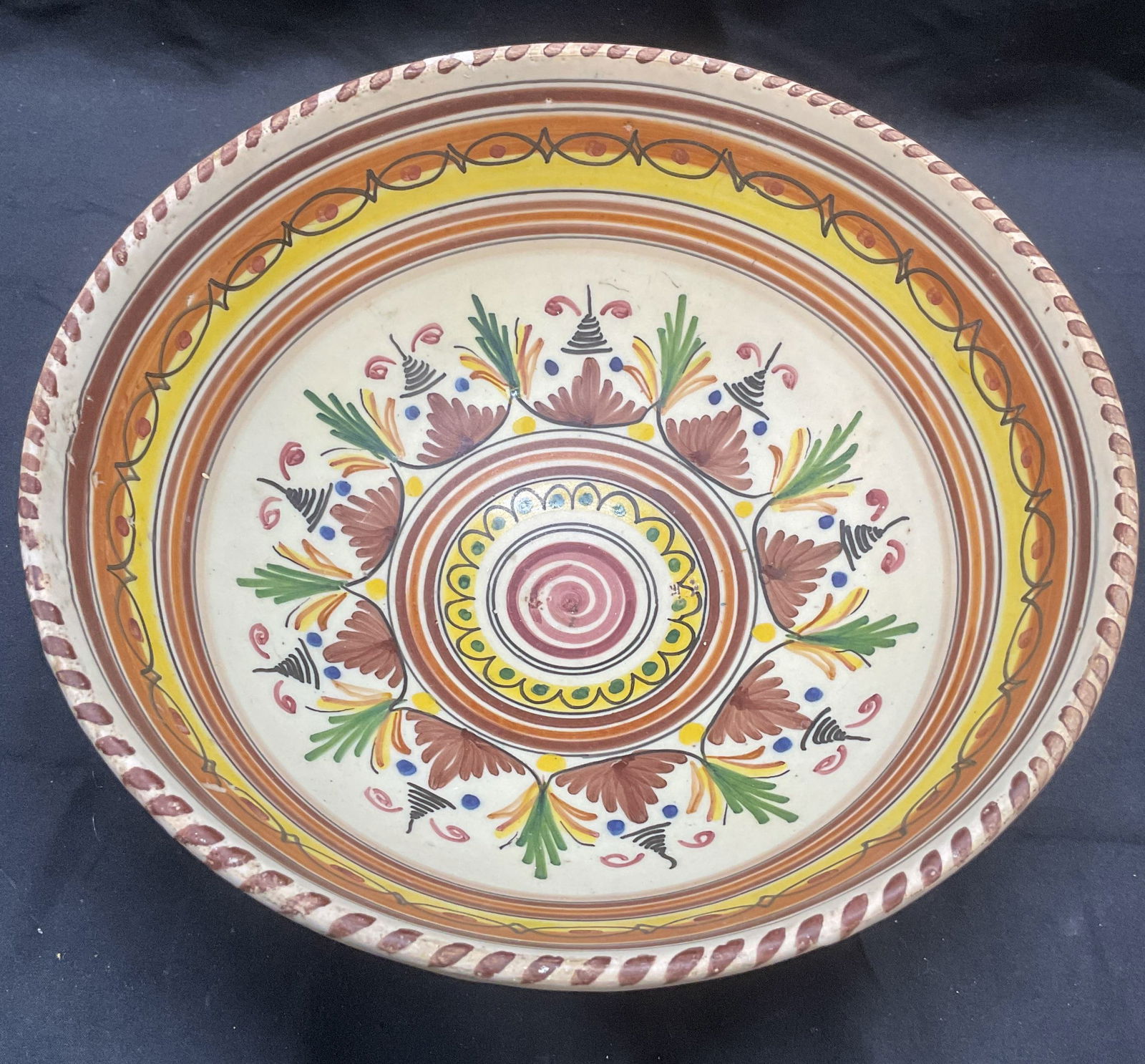 Signed Hand Painted Ceramic Bowl (1 of 8)