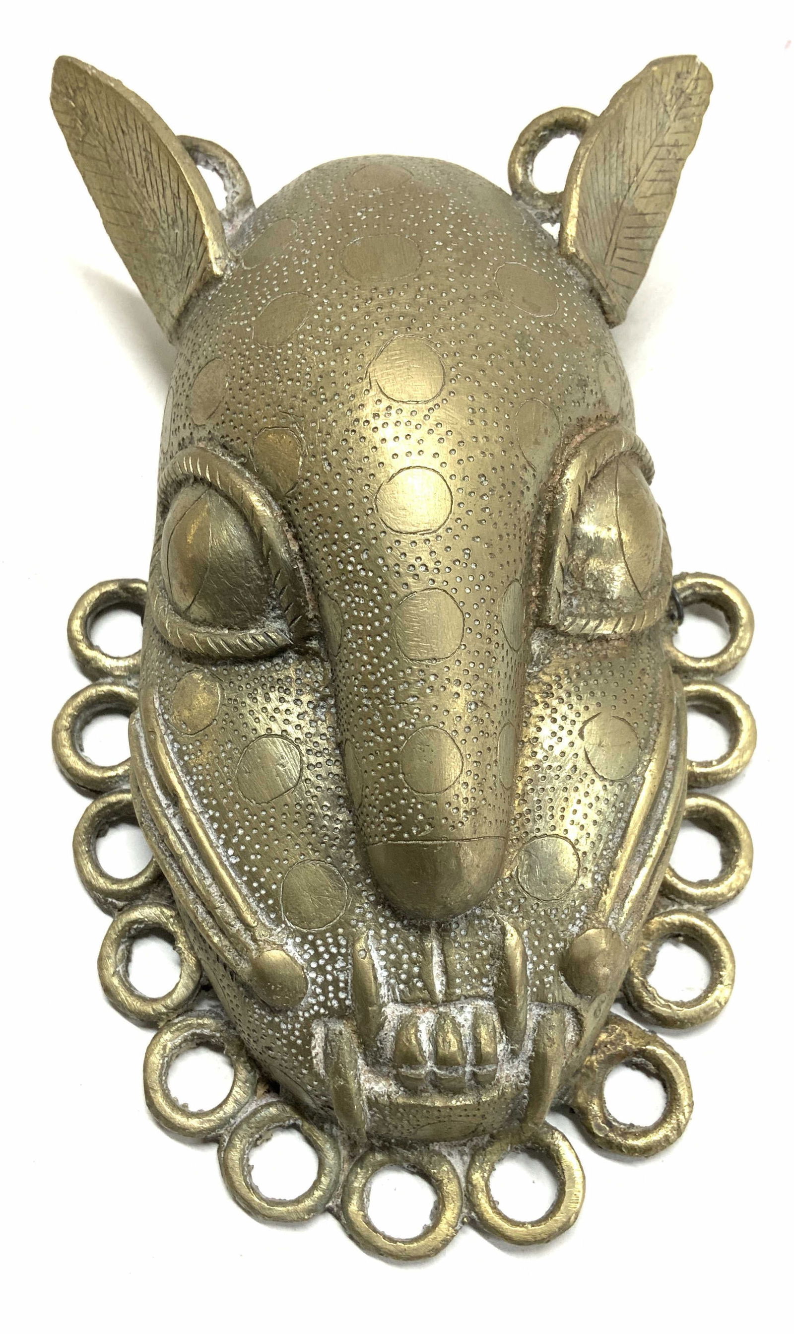Cast Brass Tribal Leopard Wall Decor (1 of 6)
