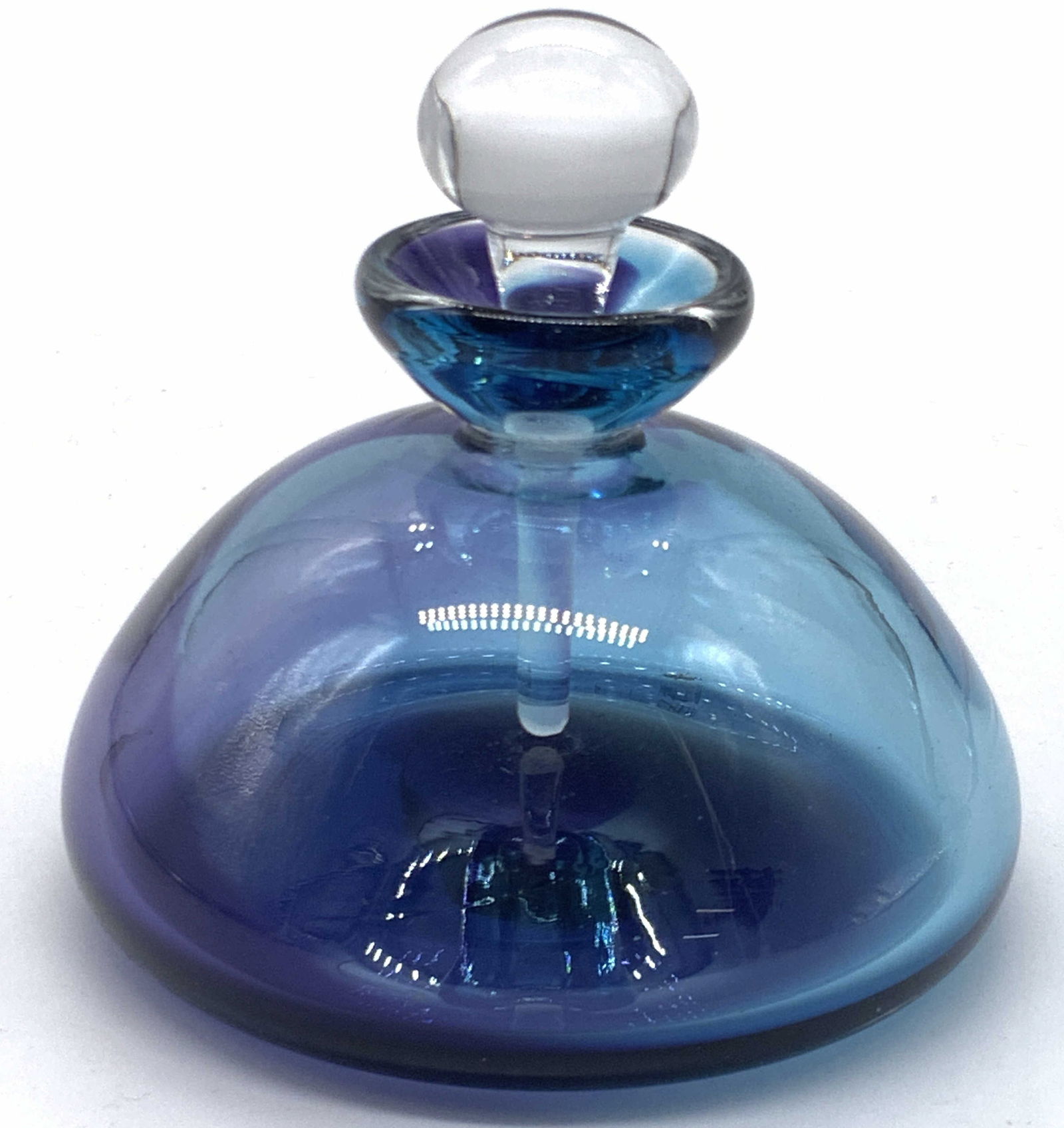 Signed 1997 Vintage Art Glass Perfume Bottle (1 of 10)