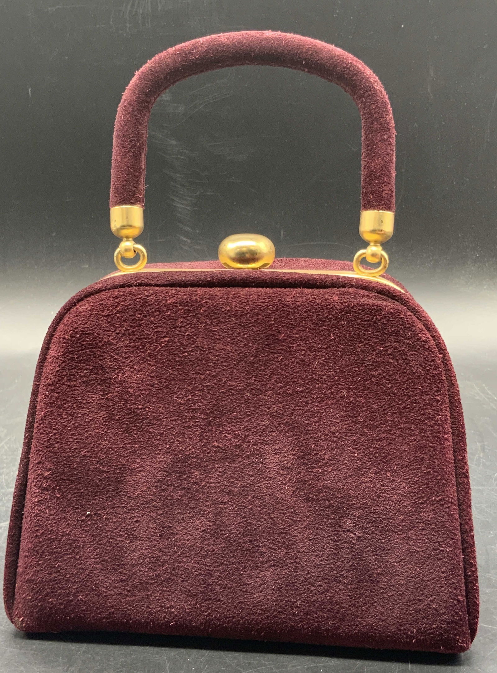 NICOLE MILLER Top Handle Mini Suede Bag (1 of 8)