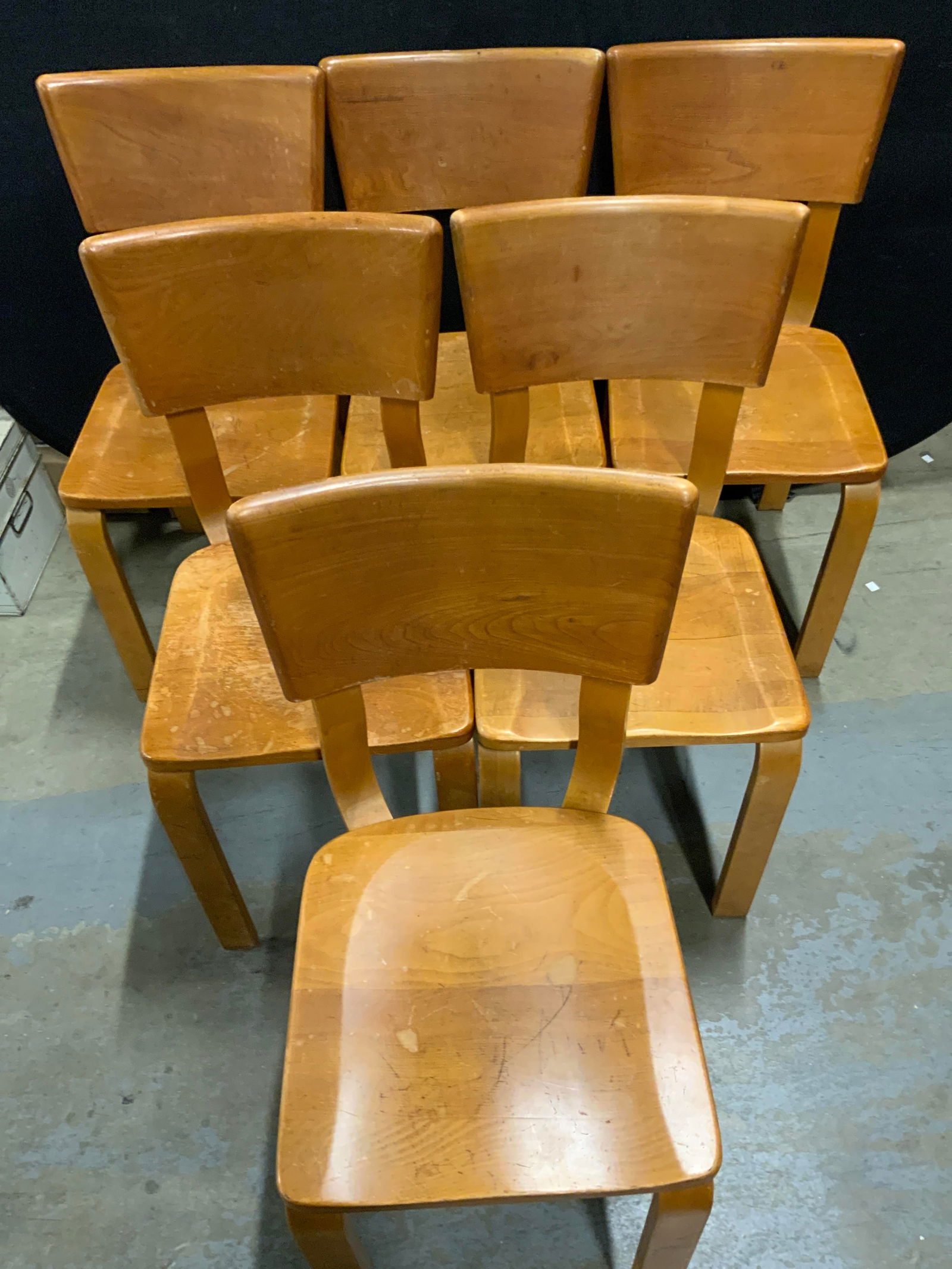 Set 6 Vintage THONET MCM Bentwood Chairs (1 of 12)
