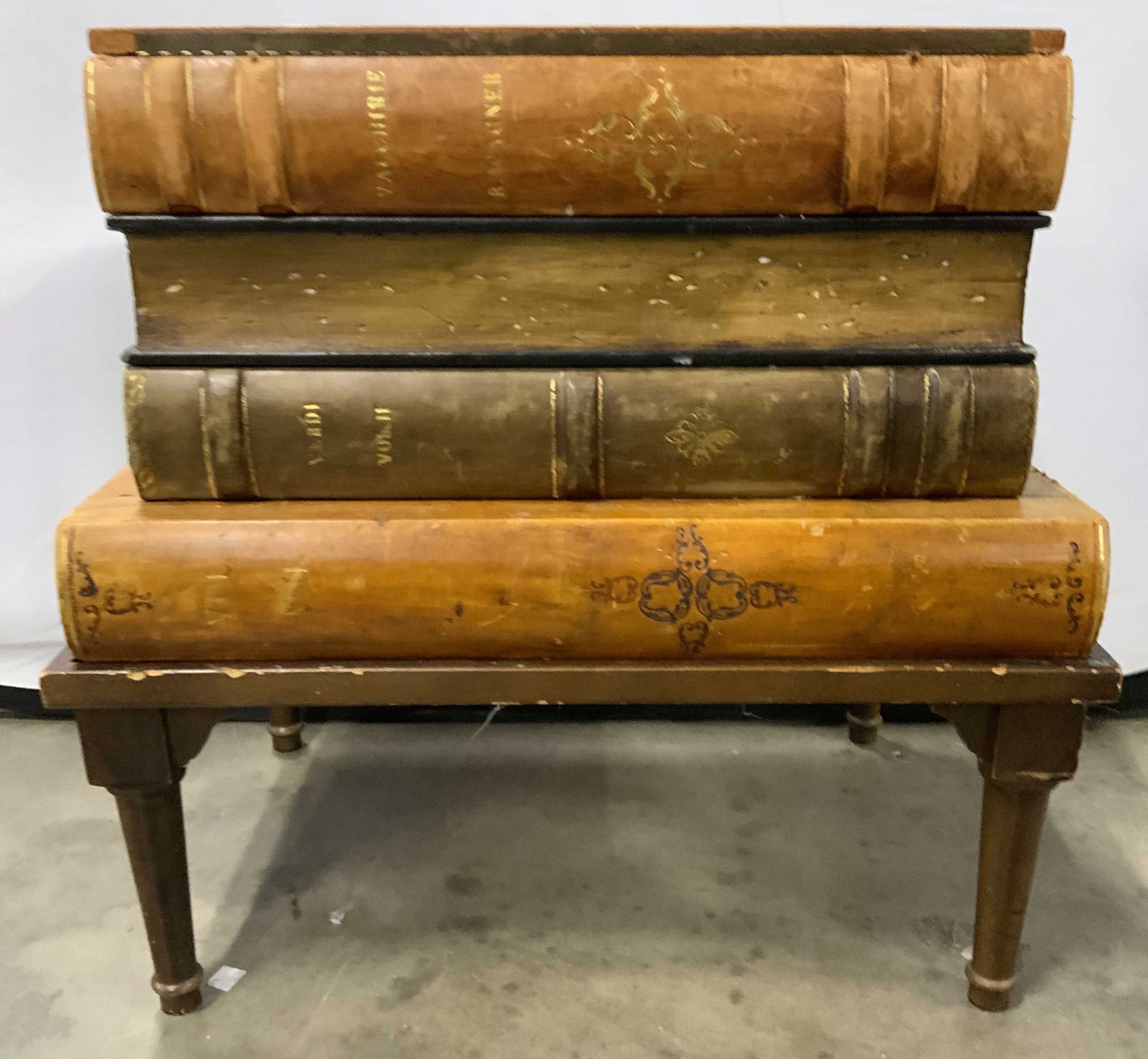 Vntg Stack Of Books Form Chest W LID (1 of 7)