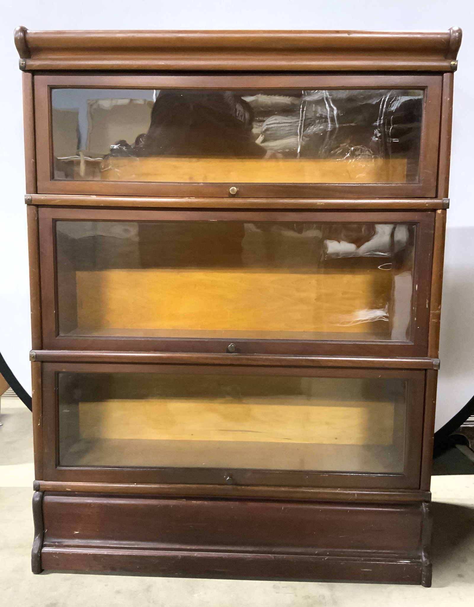 Vintage 3 Tier Stackable Barrister Bookcase (1 of 8)