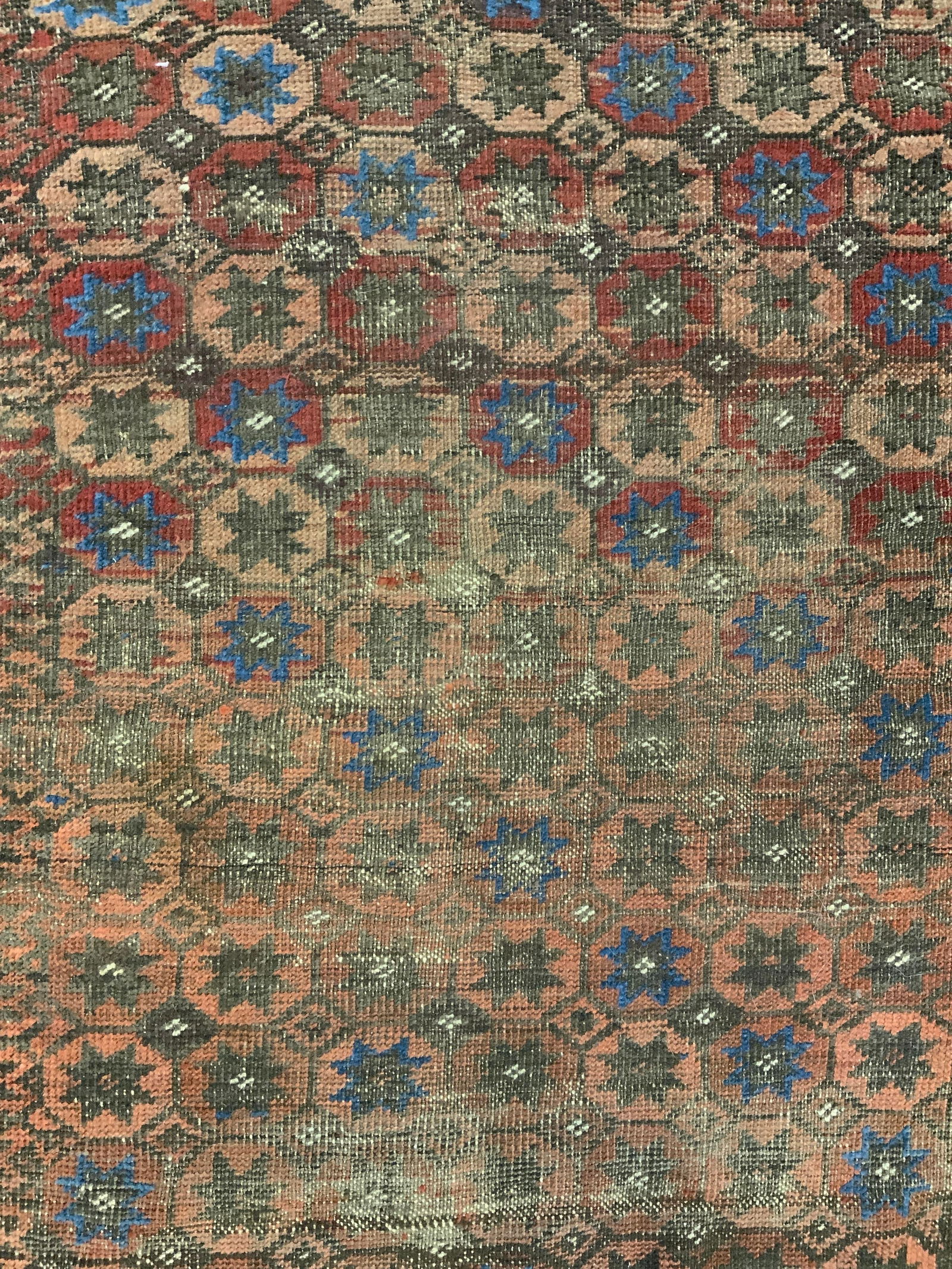 Antq Handmade Wool Paisley Pattern Wool Rug 19th C (1 of 8)