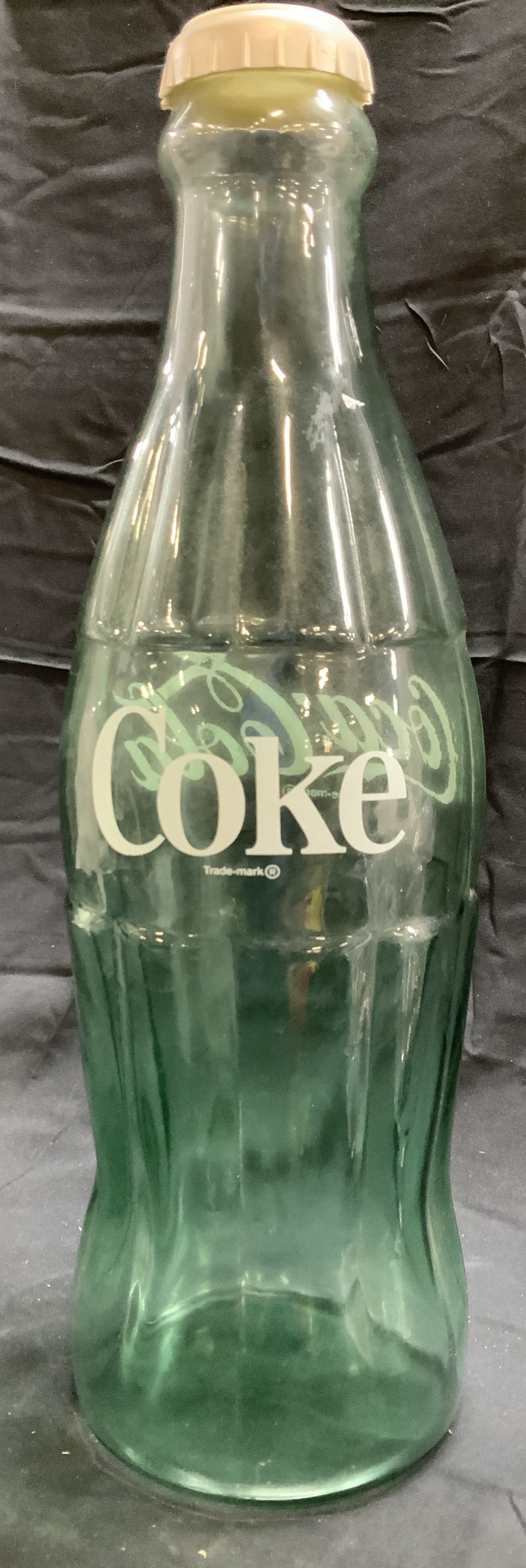 Collectible Coca-Cola Glass Display Bottle 20in H (1 of 8)