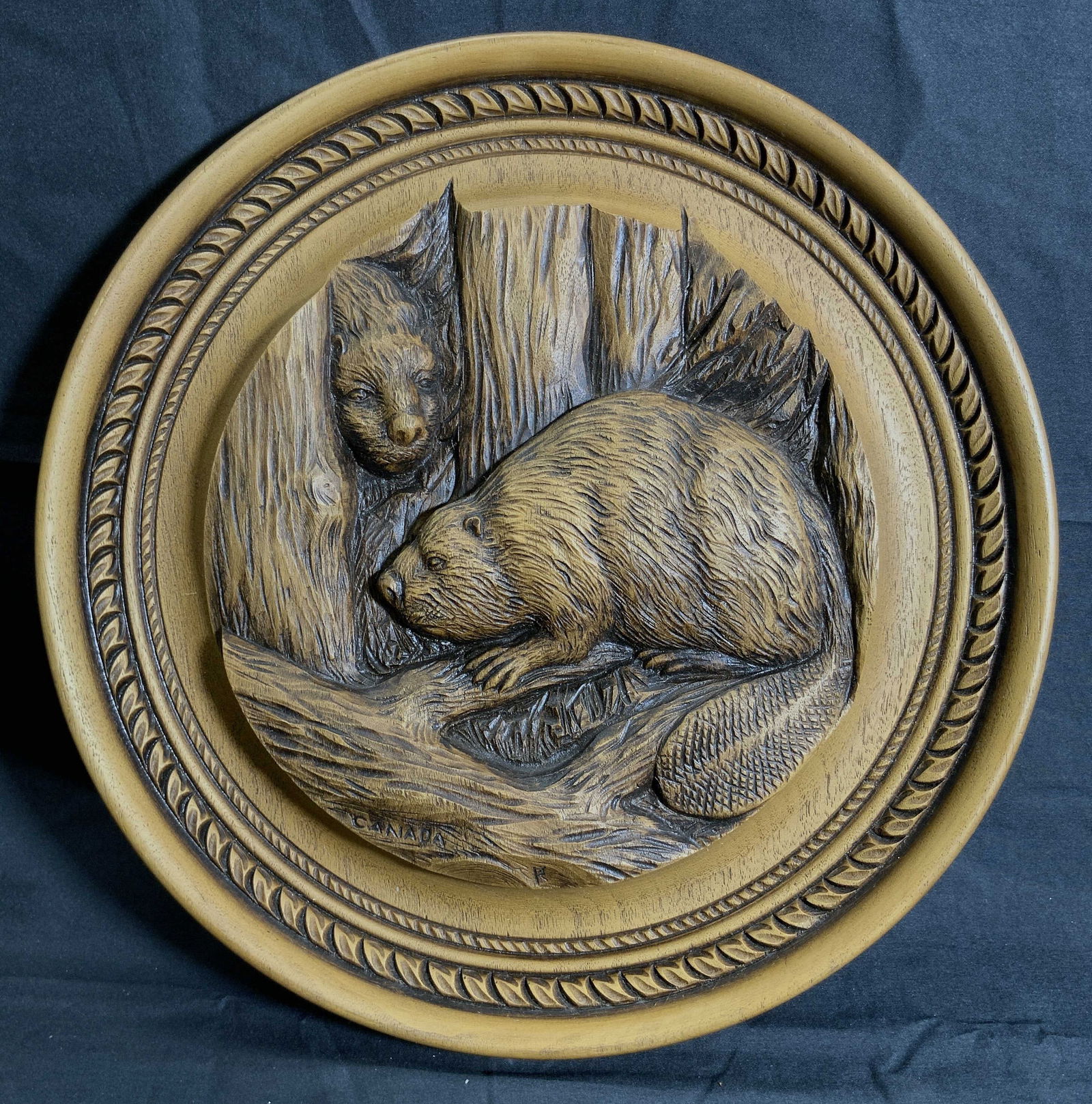 Vintage KARL ROTHAMMER Wood Sculpture Artwork (1 of 9)