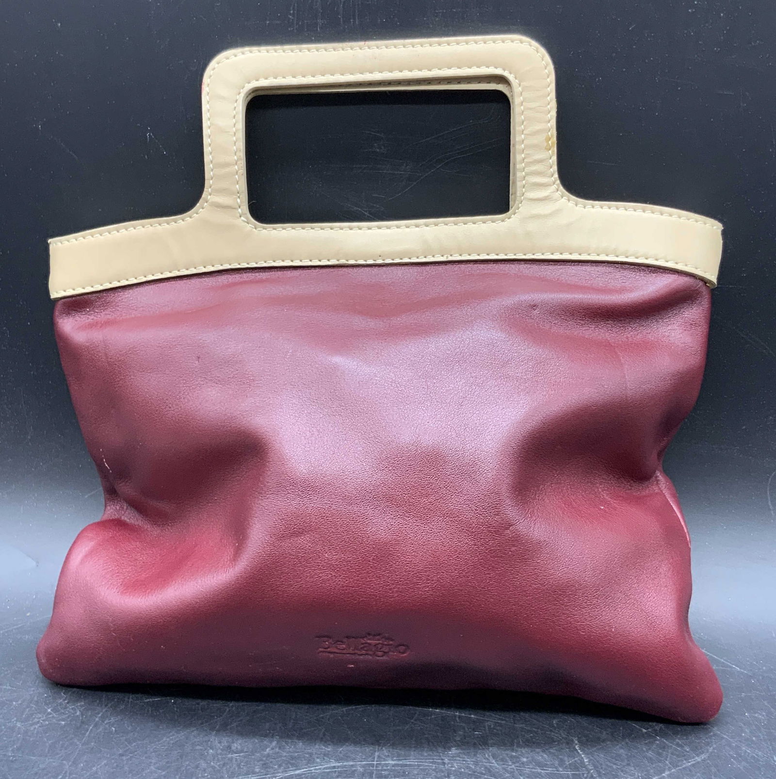 BELLAGIO Red Leather Handbag (1 of 11)
