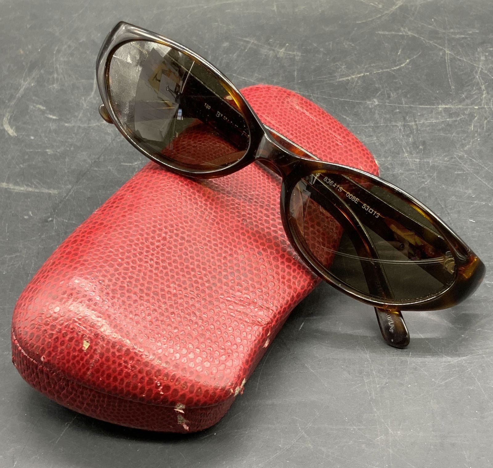 BURBERRY Tortoise Brown Acrylic Sunglasses, Case (1 of 12)