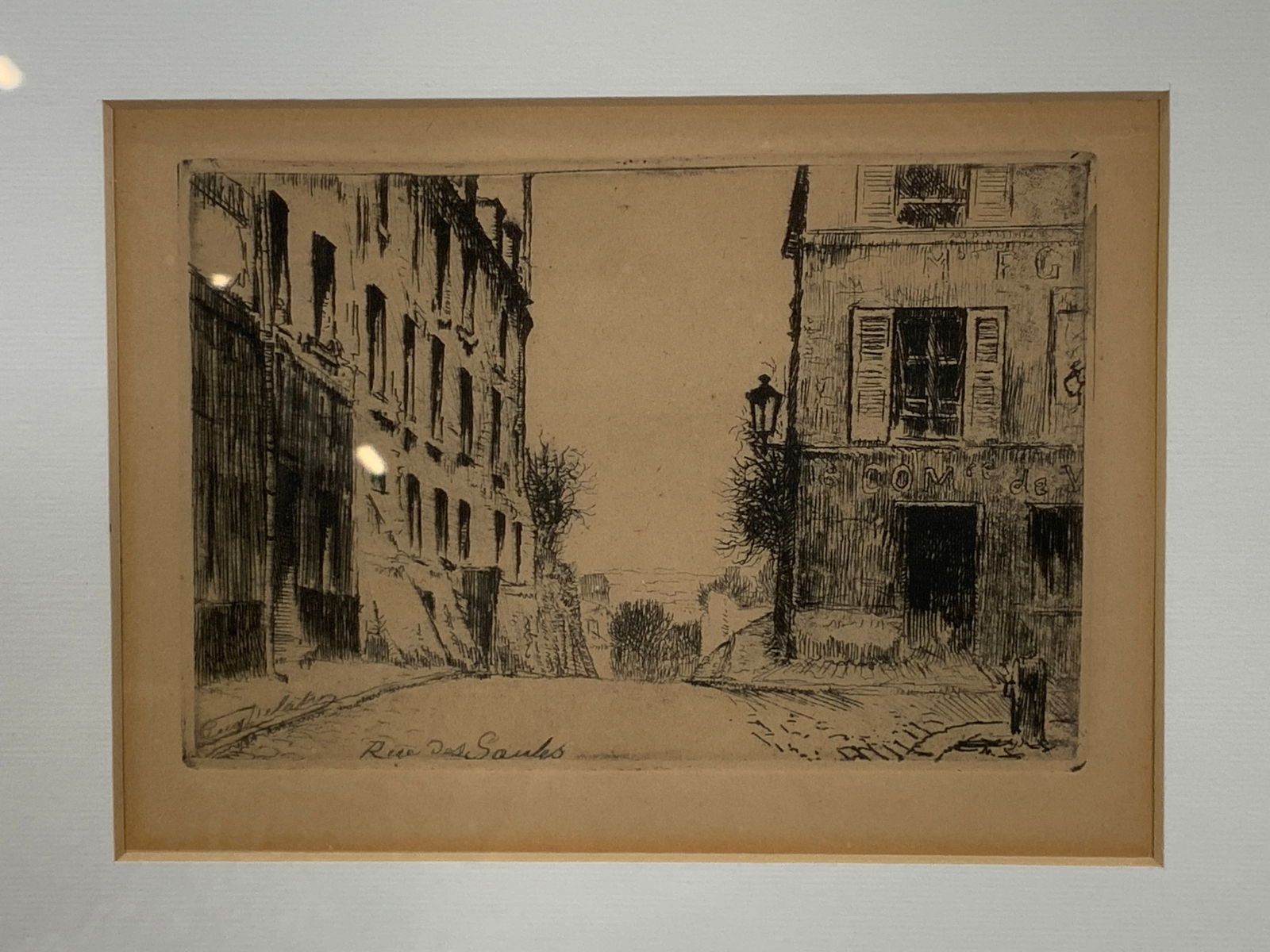 Eugene Delatre Etching Saules Montmarte (1 of 10)