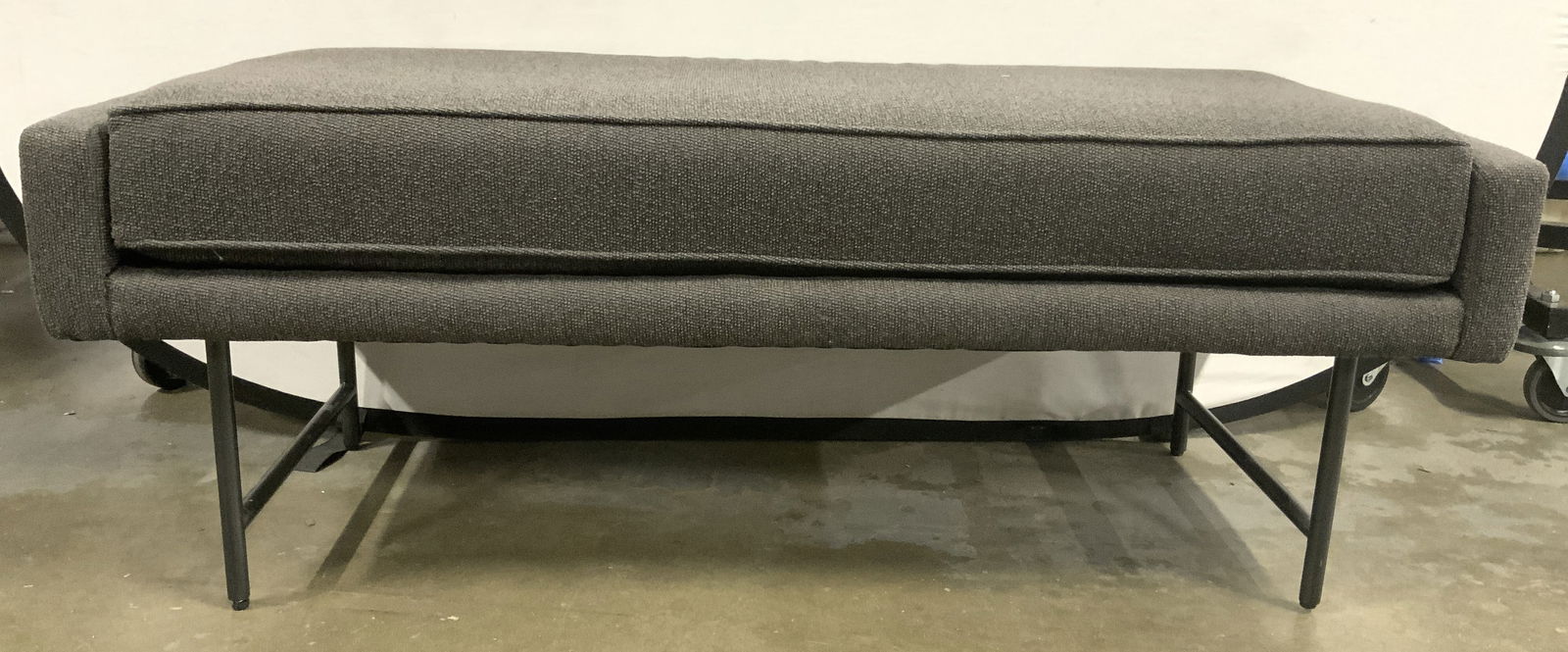 BLU DOT BANK MCM Slate Upholstered Bench (1 of 10)