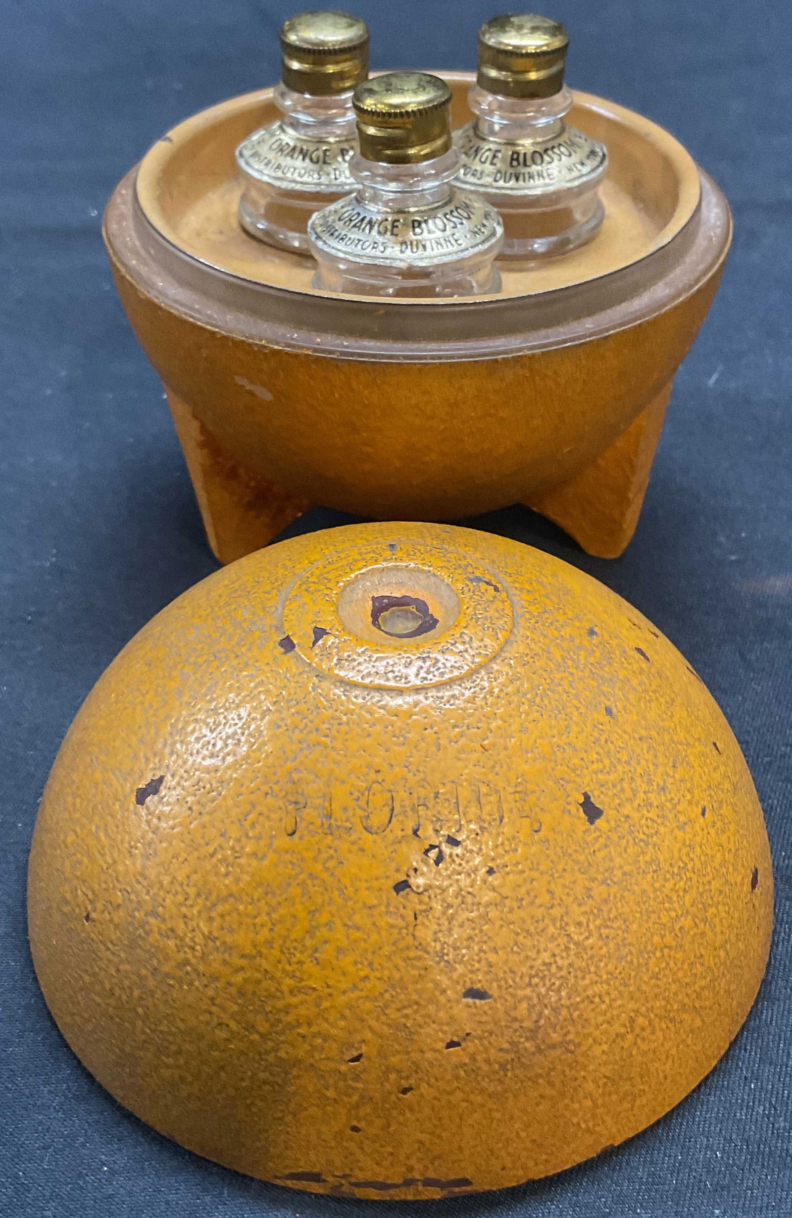 Vntg Duvine Florida Orange Blossom Box & Bottles (1 of 7)
