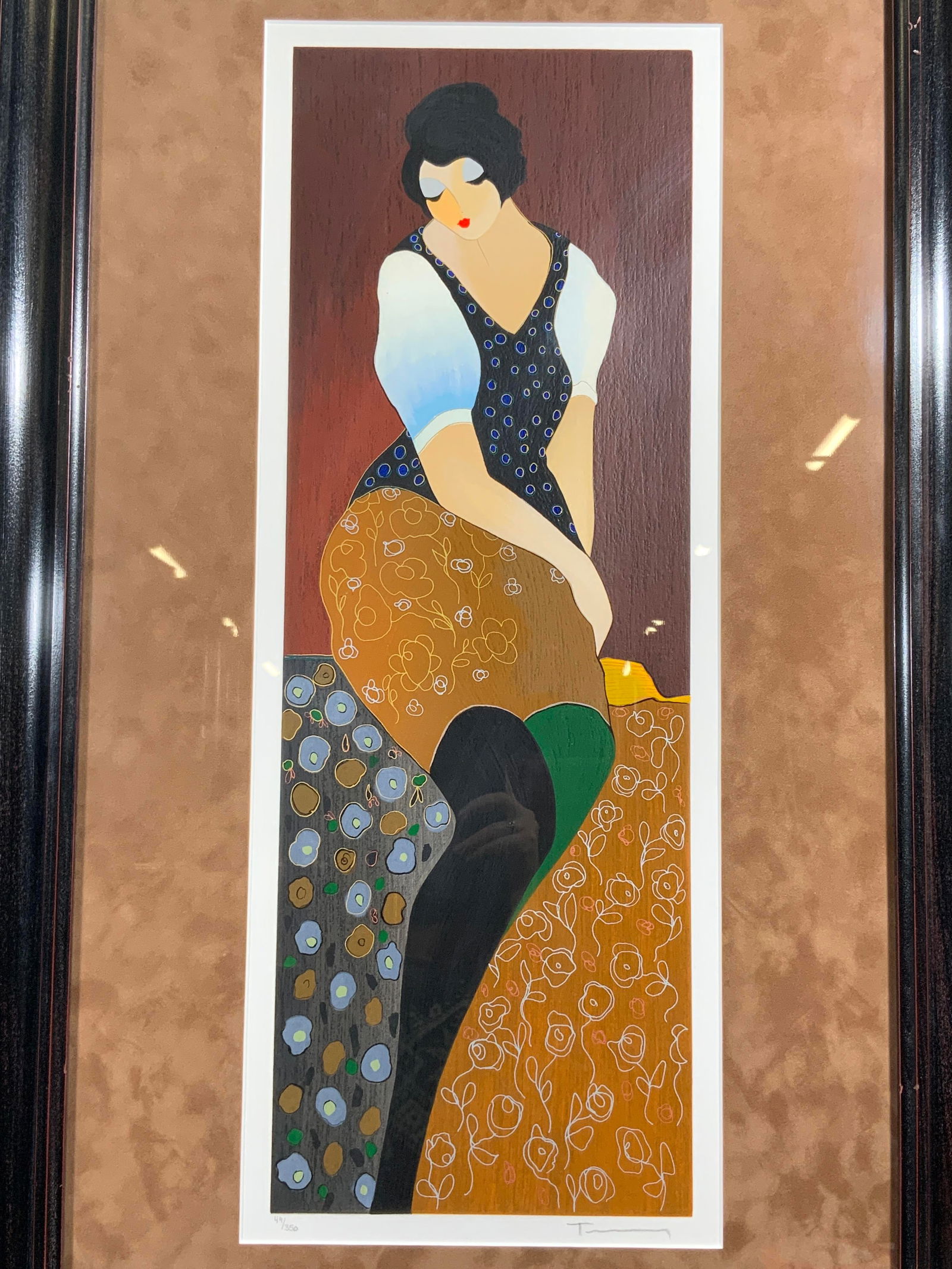 Itzchak Tarkay Demure IV Ltd Ed Large Serigraph (1 of 13)