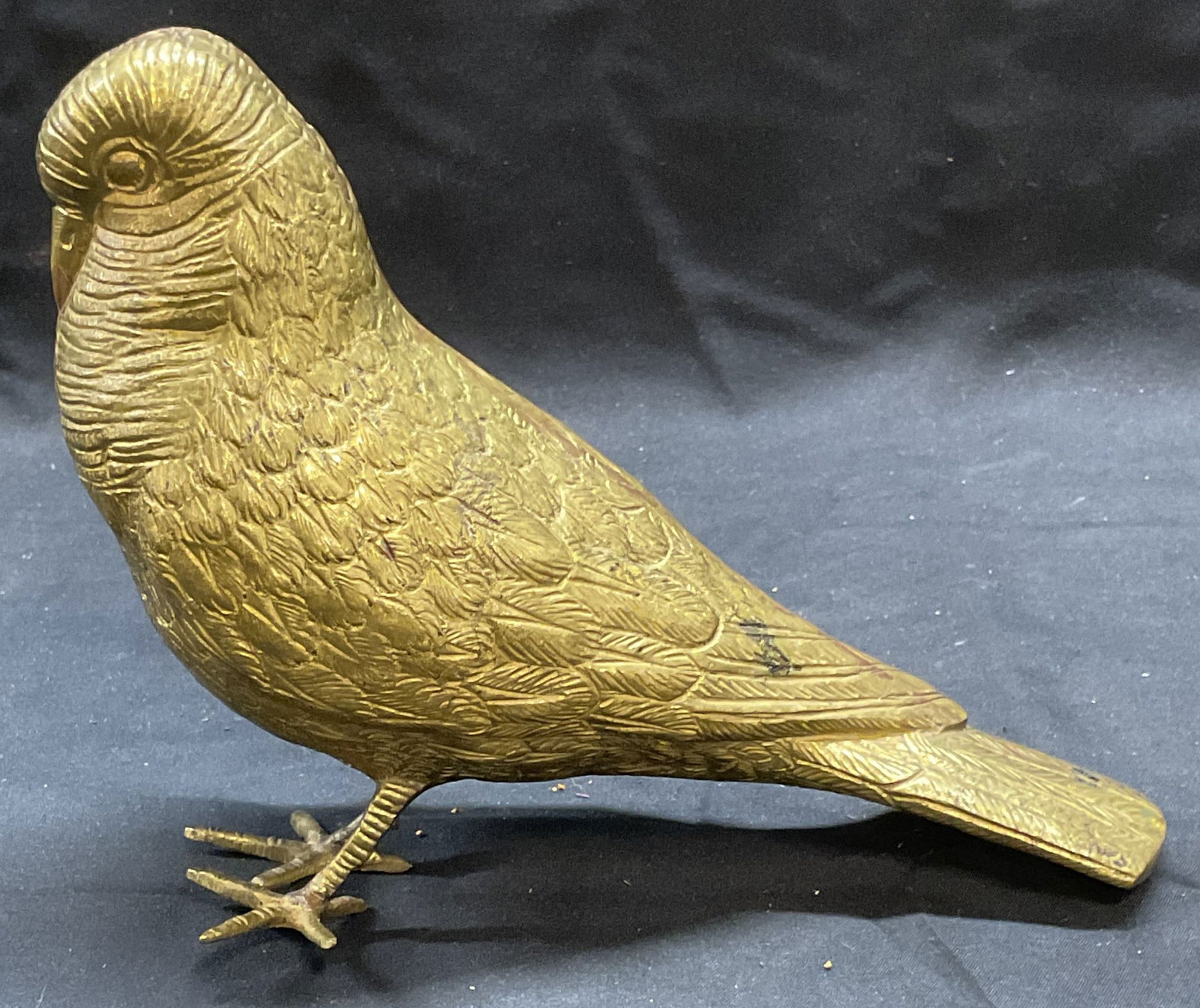 Vintage Heavy Brass Pigeon Bird Figural (1 of 6)