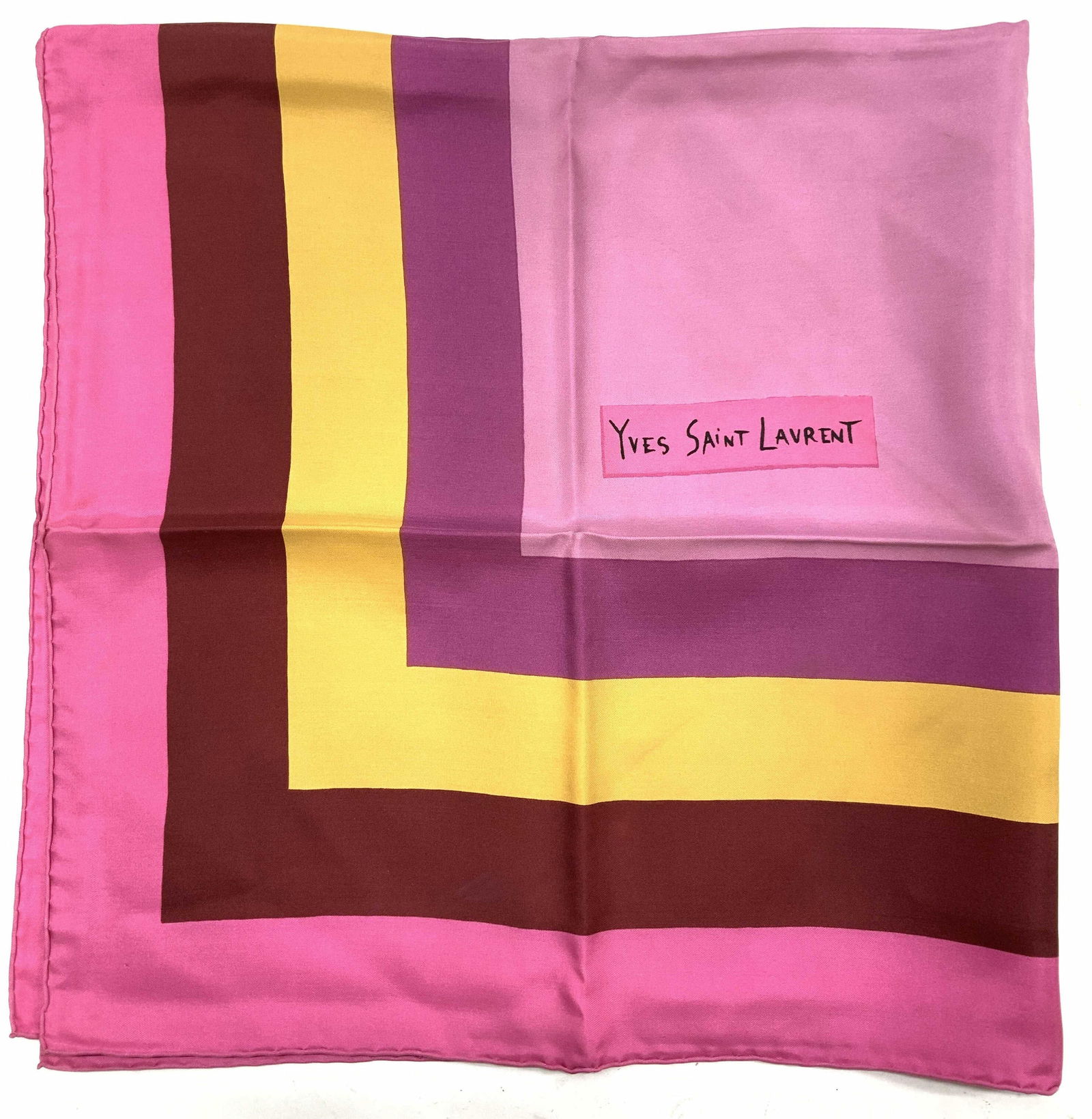 Yves Saint Laurent Silk Modernist Scarf, France (1 of 6)