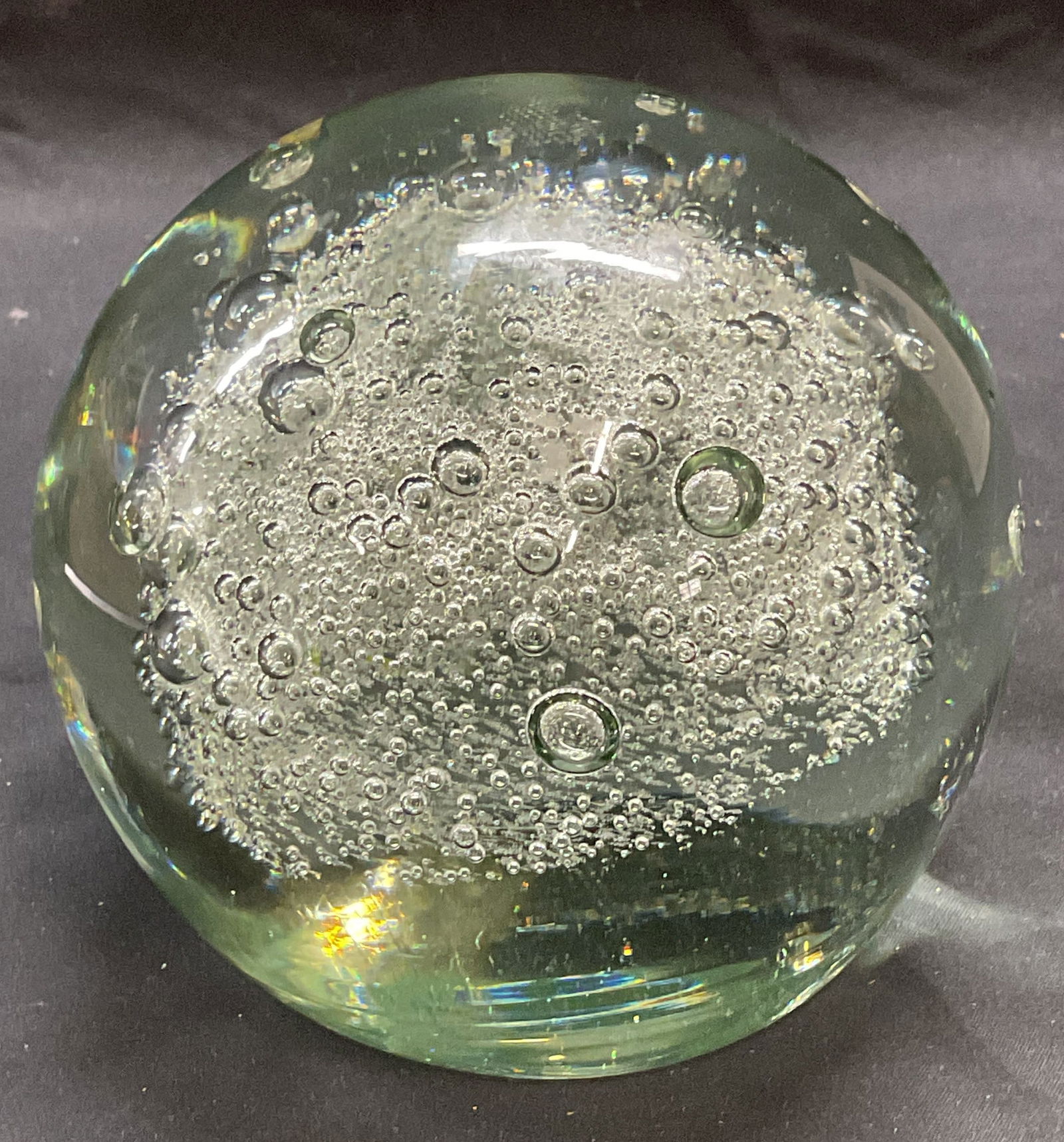 Tozai Home Controlled Bubble Art Glass Paperweight (1 of 6)
