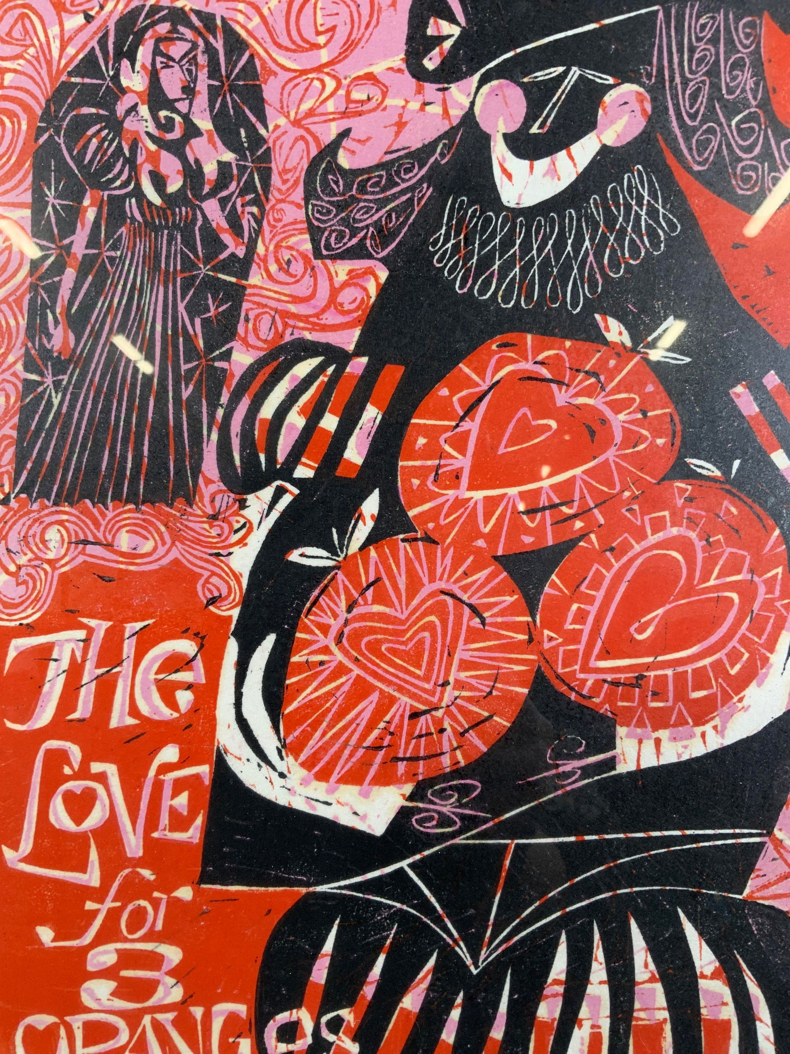 1965 Bob Eiler Love of 3 Oranges Woodcut Ltd. Ed. (1 of 10)