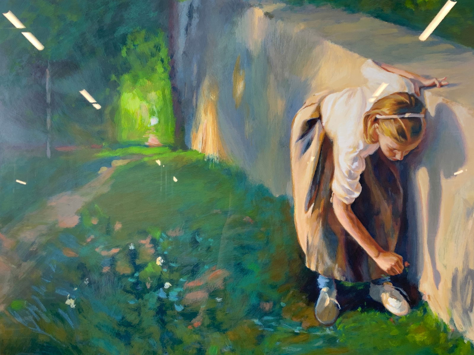 Vintage Chase Chen Chenoff Backyard Serigraph (1 of 11)