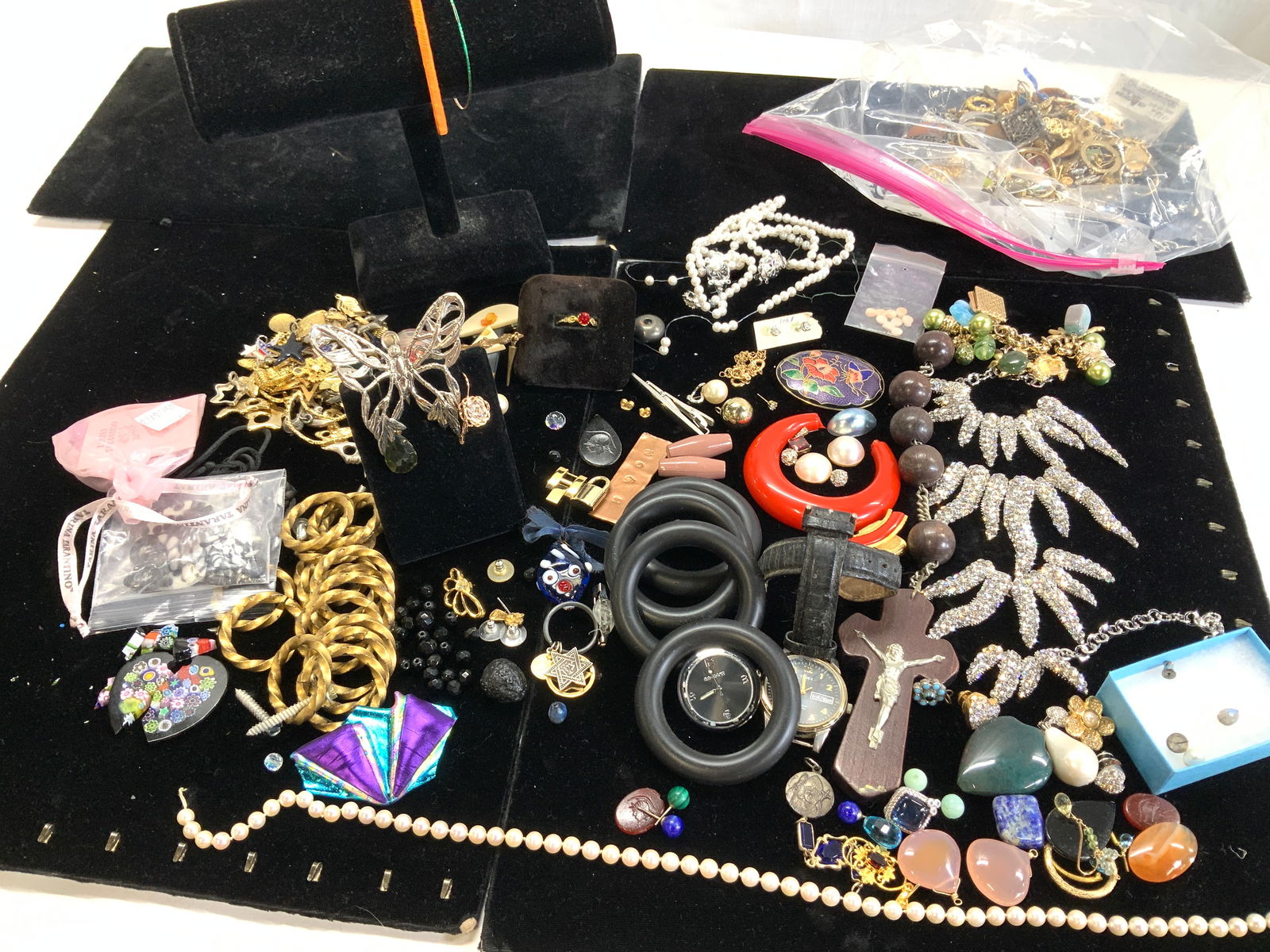 Jewelry Makers Lot, 14k Gold, Gems + Jewelry (1 of 16)