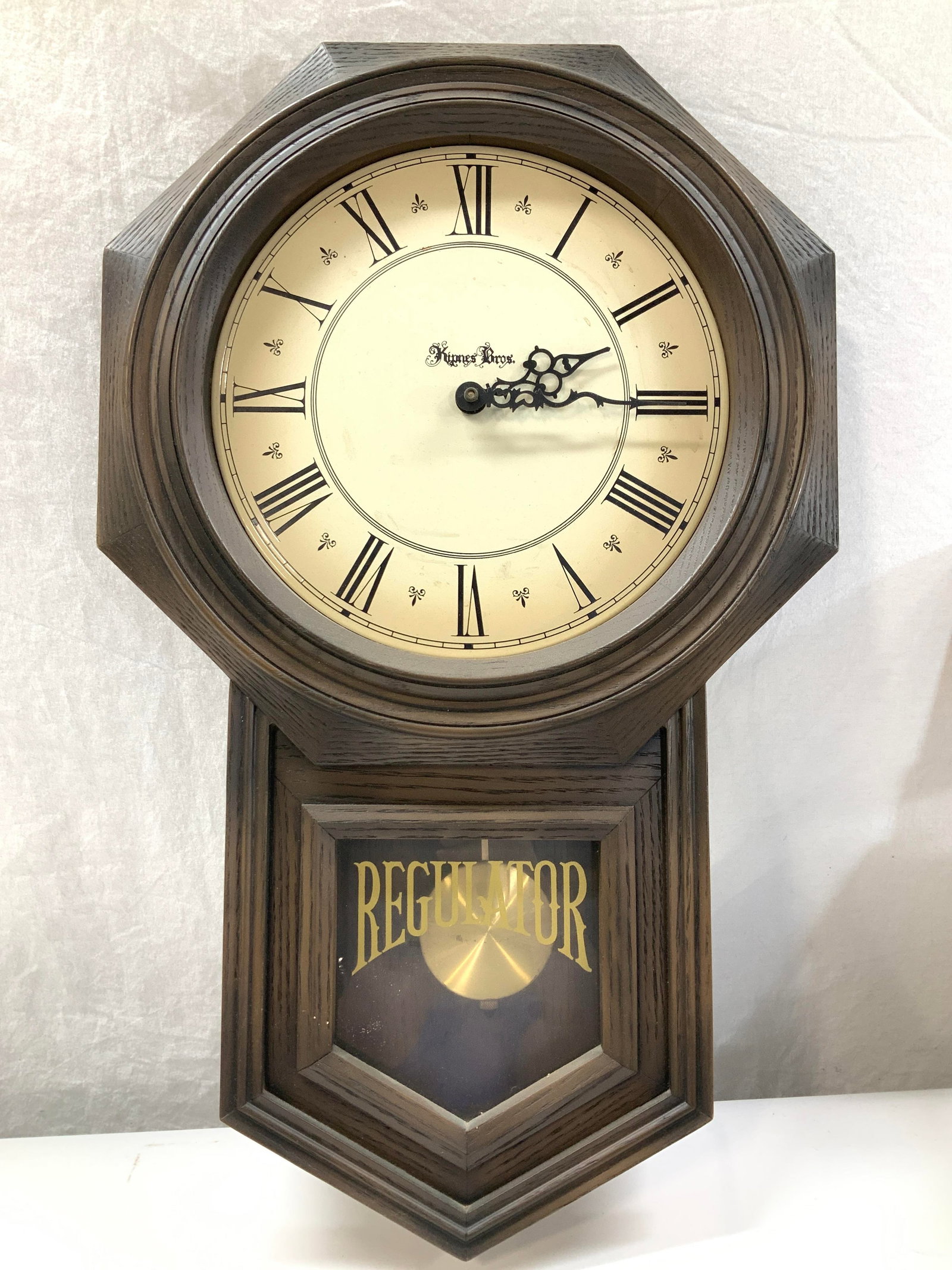 Kipnes Bros Pendulum Oakwood Wall Clock (1 of 9)