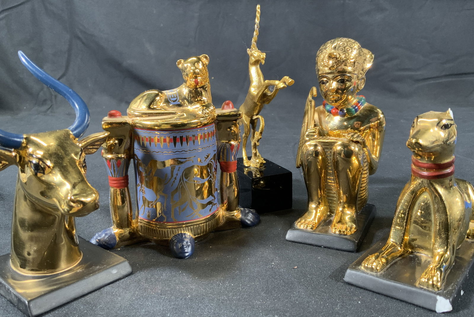 Lot 5 The Franklin Mint Egyptian Style figurals (1 of 13)