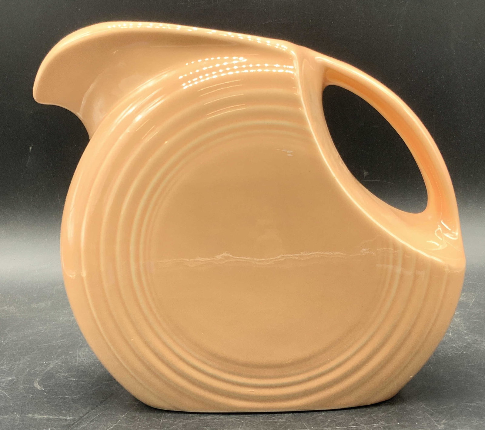 FIESTA USA Signed Vintage Pink Ceramic Pitcher (1 of 10)