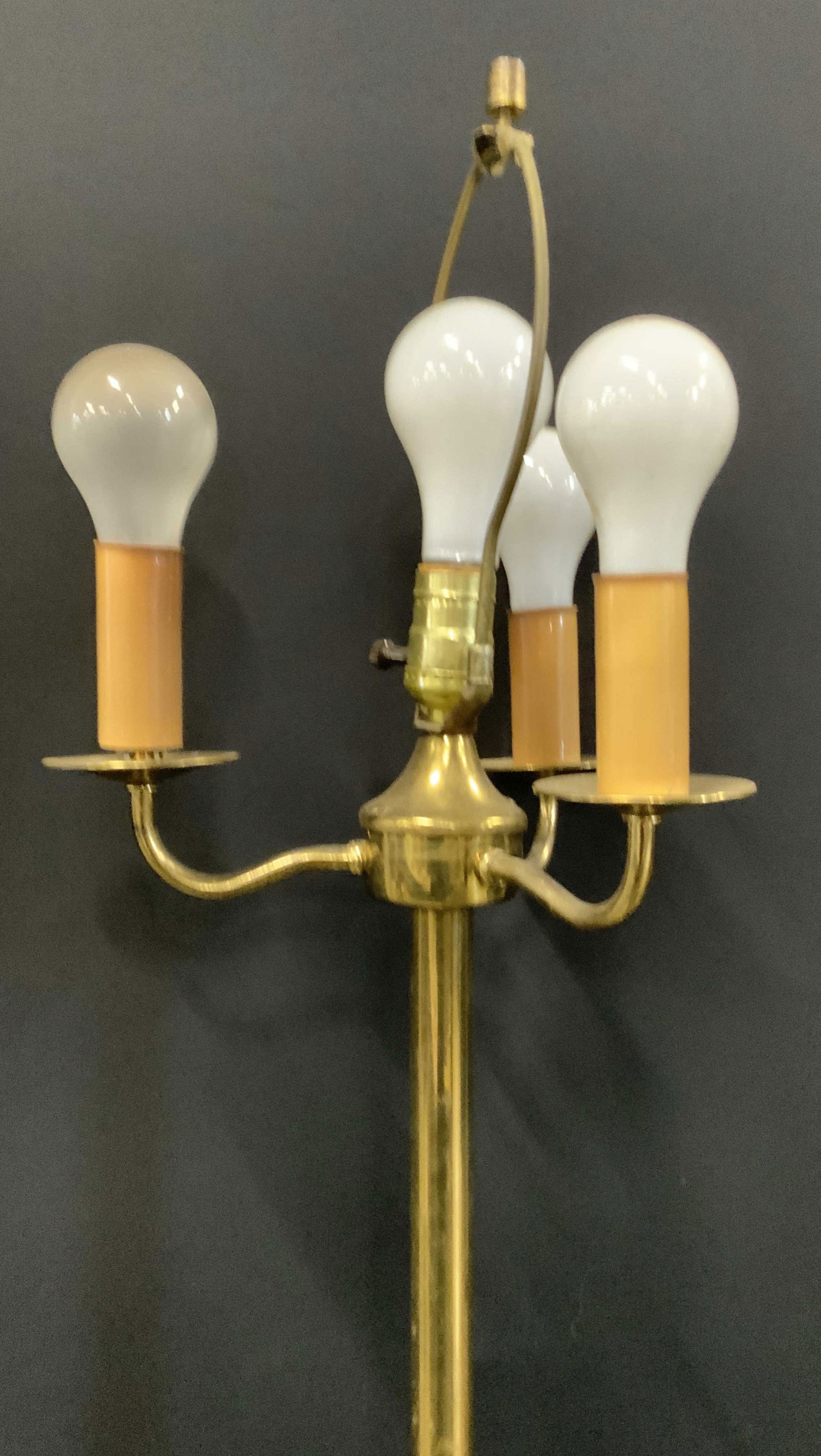 Vintage Metal Four Light Standing Floor Lamp (1 of 9)