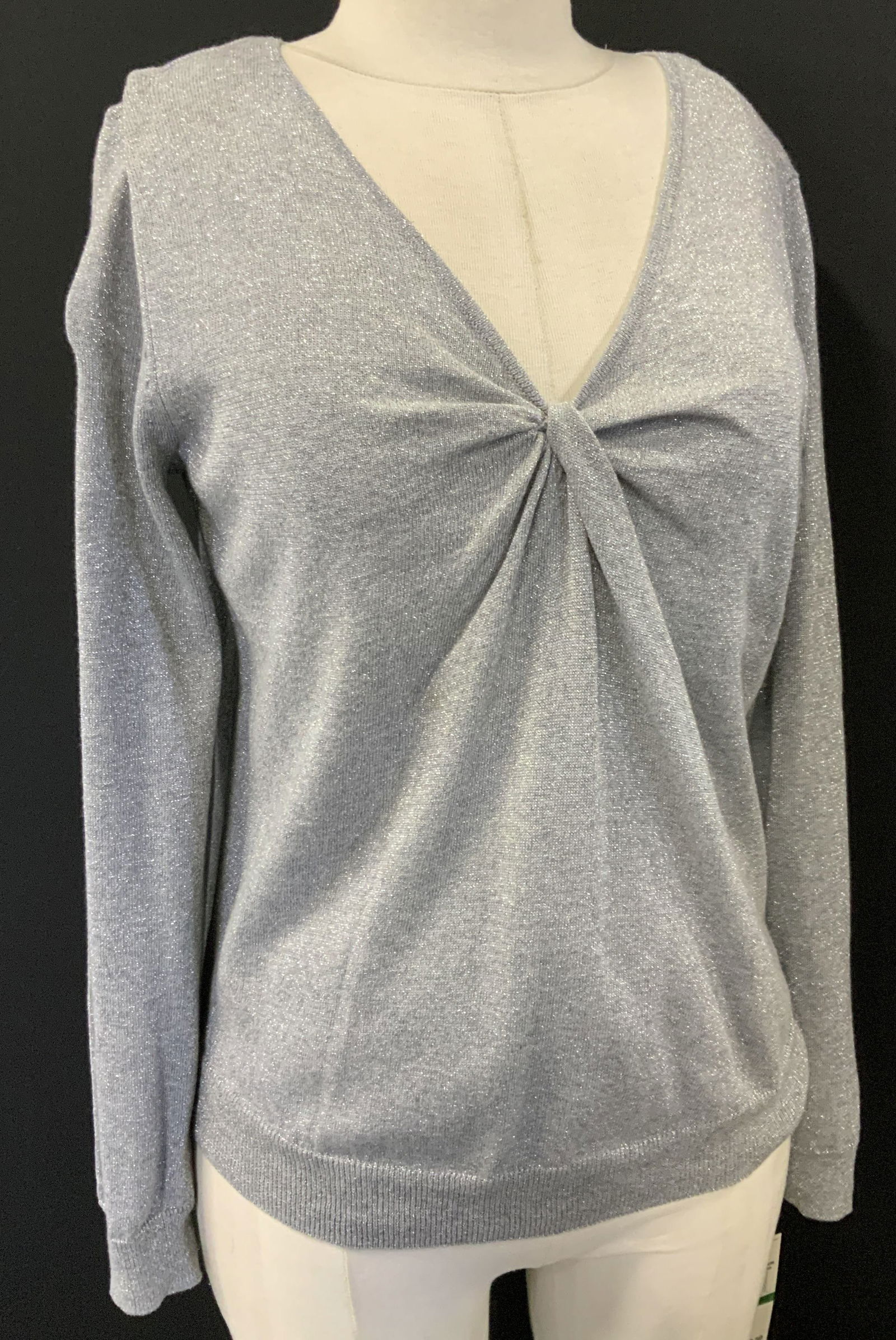 Michael Kors NWT Metallic Cotton Blend Sweater (1 of 6)