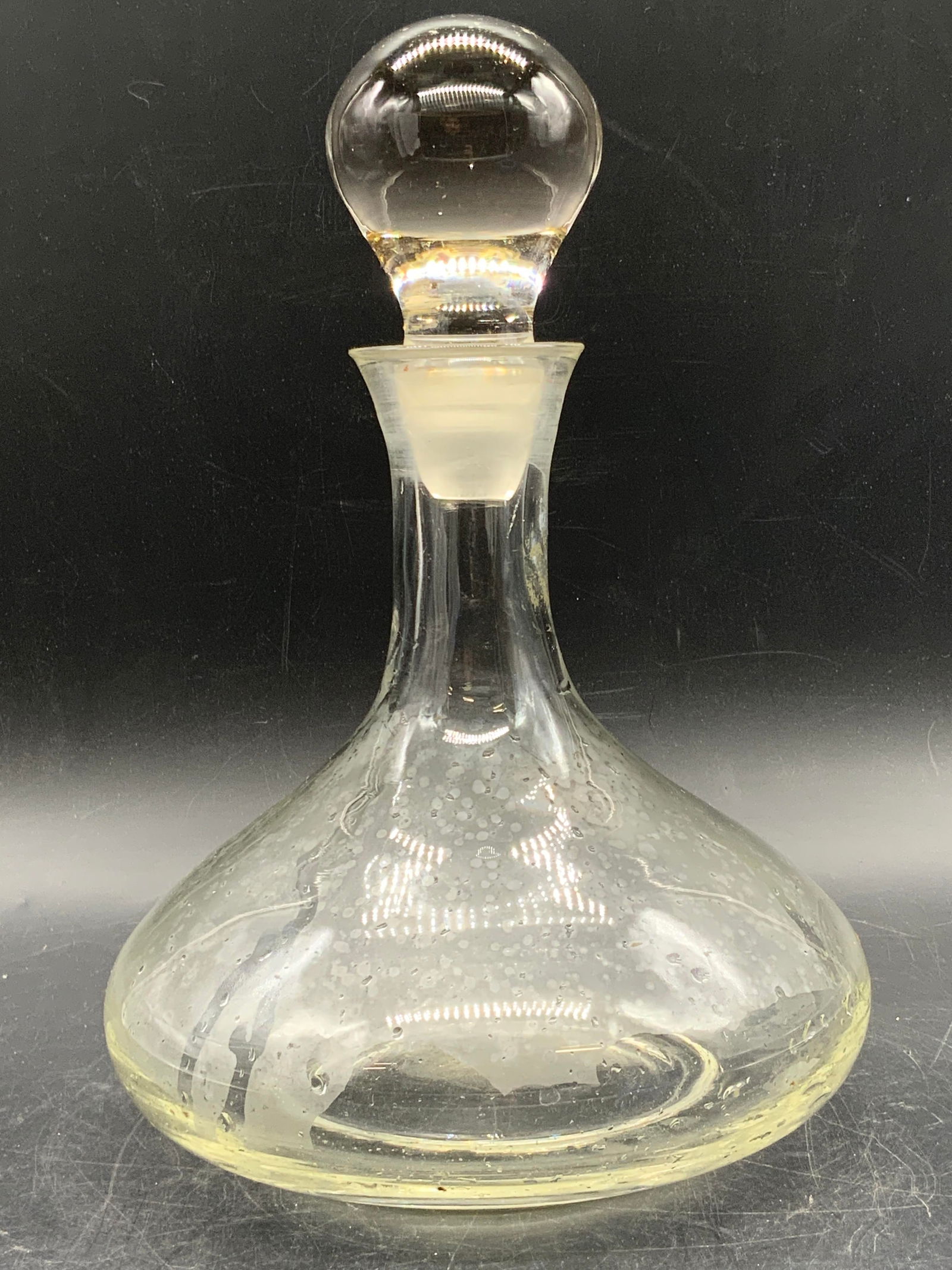 Vintage Glass Ship Decanter W/ Stopper (1 of 8)