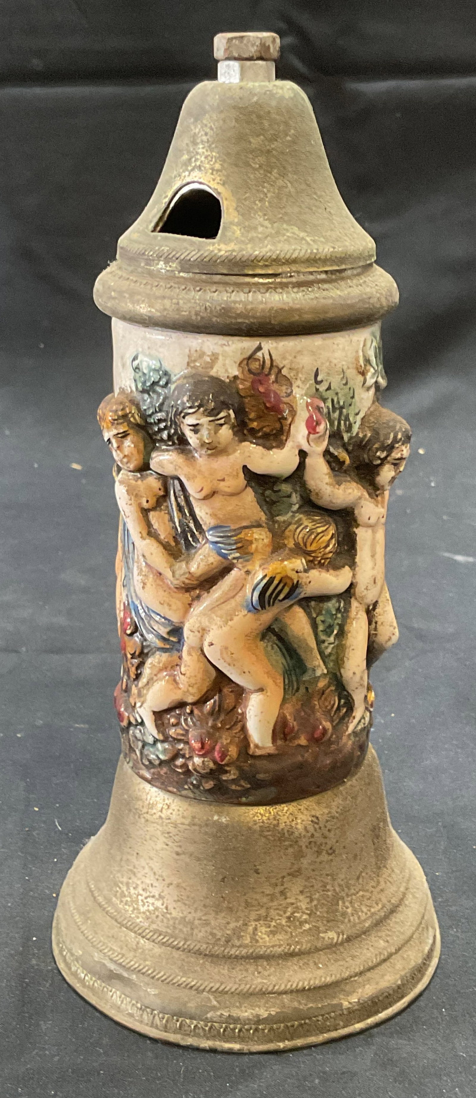 Vntg Ceramic Cherub Musical Pepper Grinder (1 of 6)