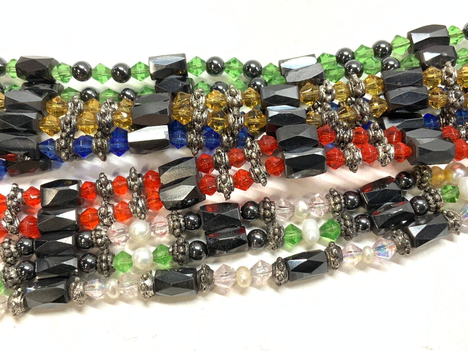 7 Magnetic Hematite, Pearl, Bead Jewelry/ Access. (1 of 9)
