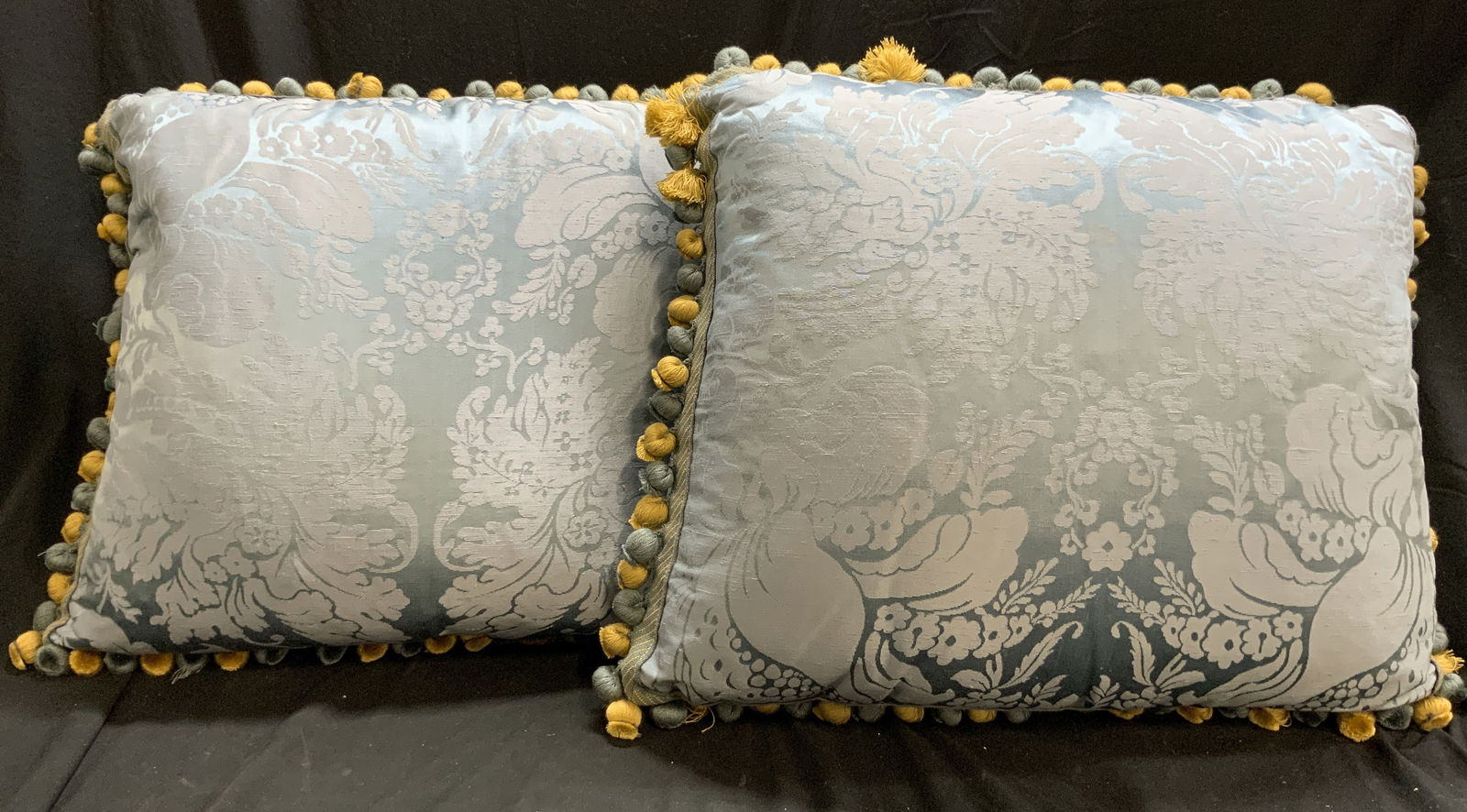 MATELASSE Pair Custom Uph Down Pillows w Tassels (1 of 9)