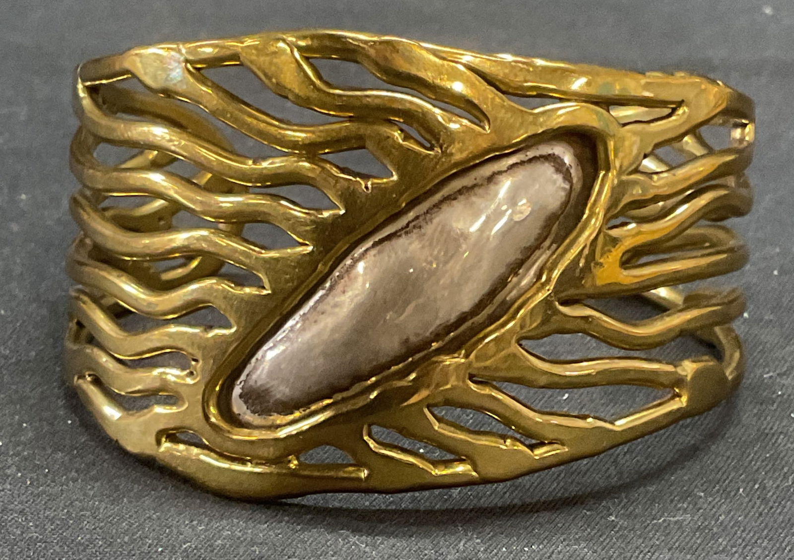 Handcrafted Sterling Silver Wave Cuff Bracelet (1 of 6)