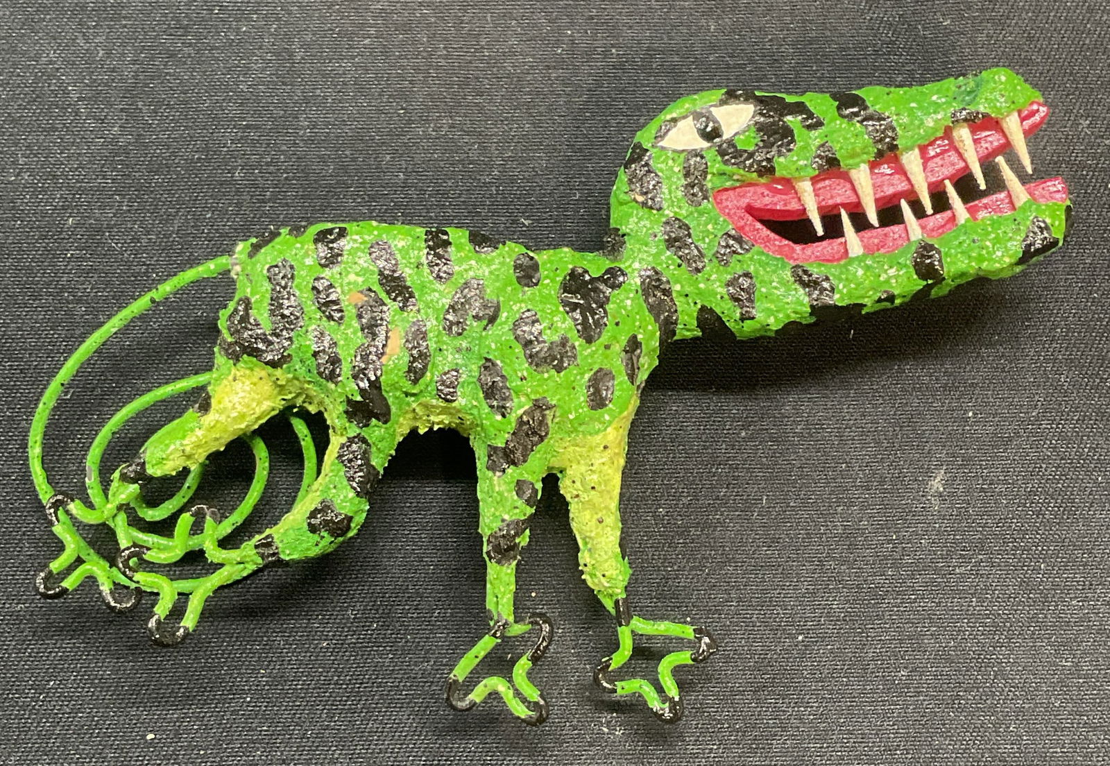 Signed Schlechter Handmade Dinosaur Brooch (1 of 6)