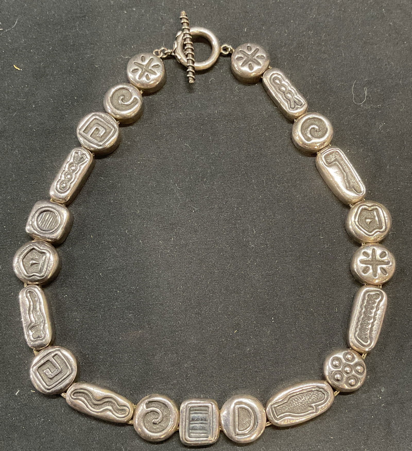 Vntg Deborah Armstrong Sterling Silver Necklace (1 of 6)