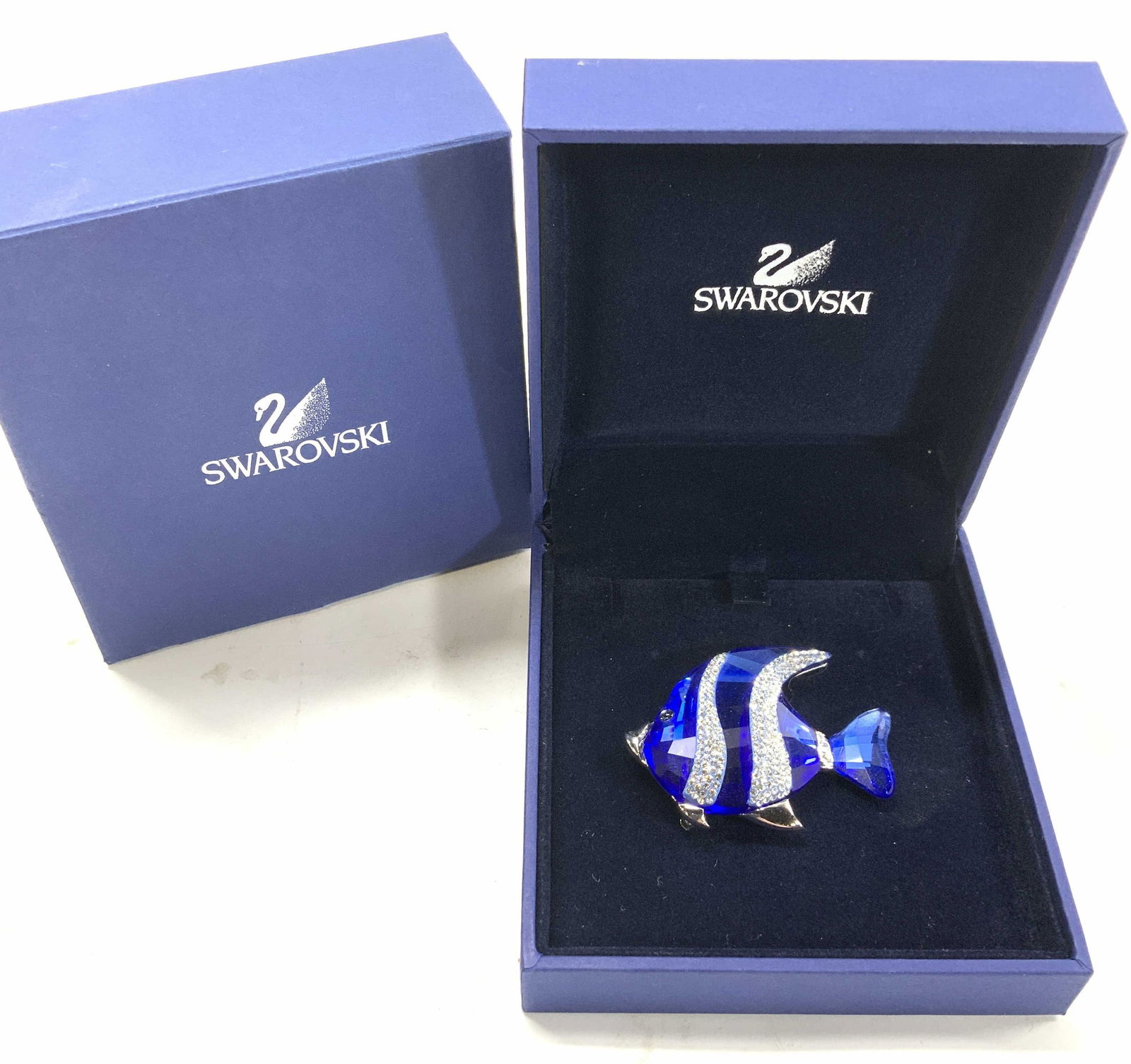 Swarovski Colina Cobalt Crystal Brooch, NIB (1 of 6)