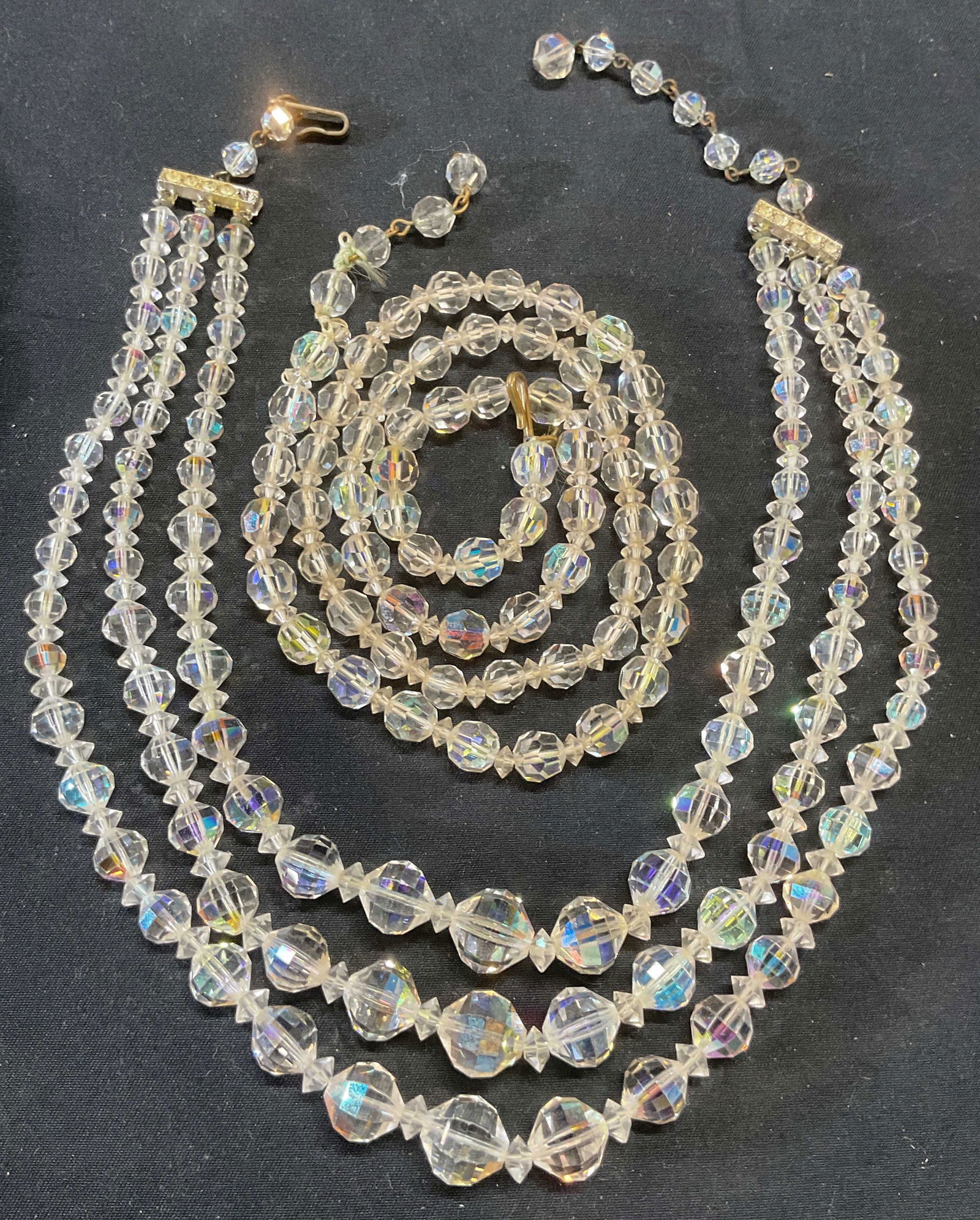 Lot 2 Vintage LAGUNA Crystal Necklace + (1 of 7)