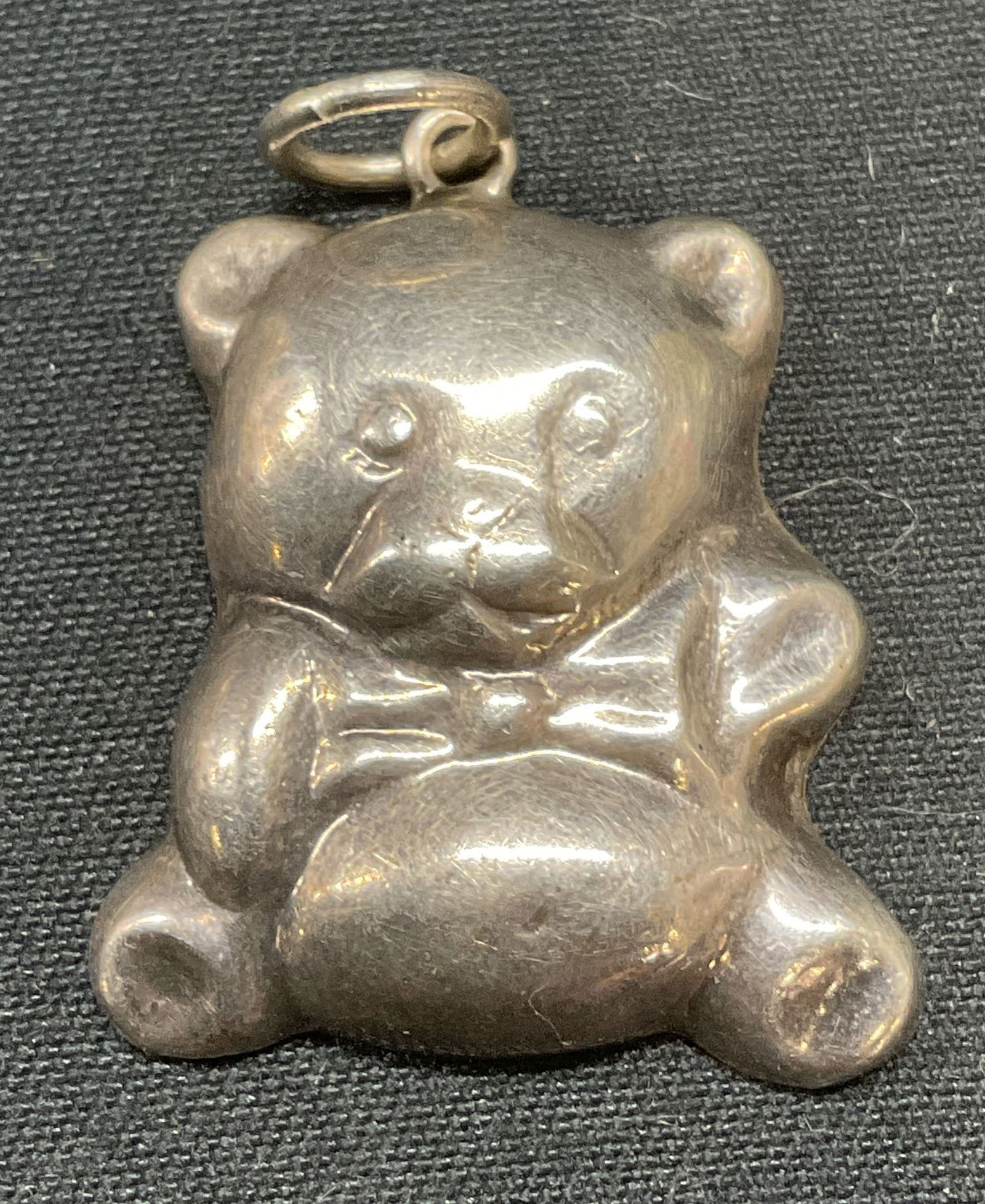 Vintage Sterling Silver Teddy Bear Pendant (1 of 6)