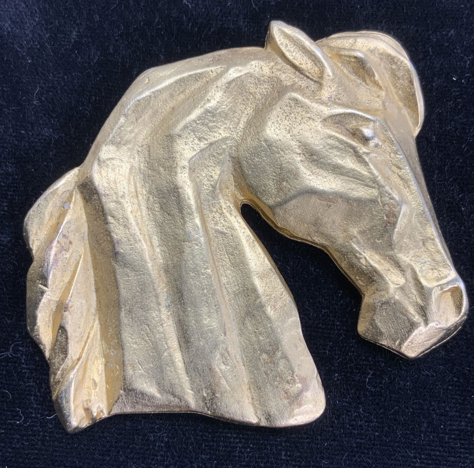 JJ Gold tone Horse Brooch, Jewelry (1 of 6)