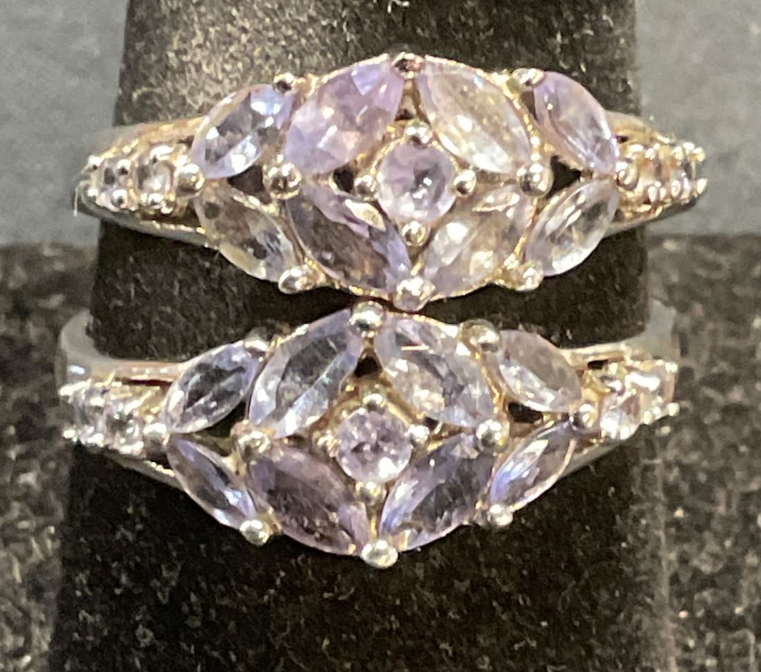 Pair Stauer Sterling Silver Tanzanite Rings (1 of 7)