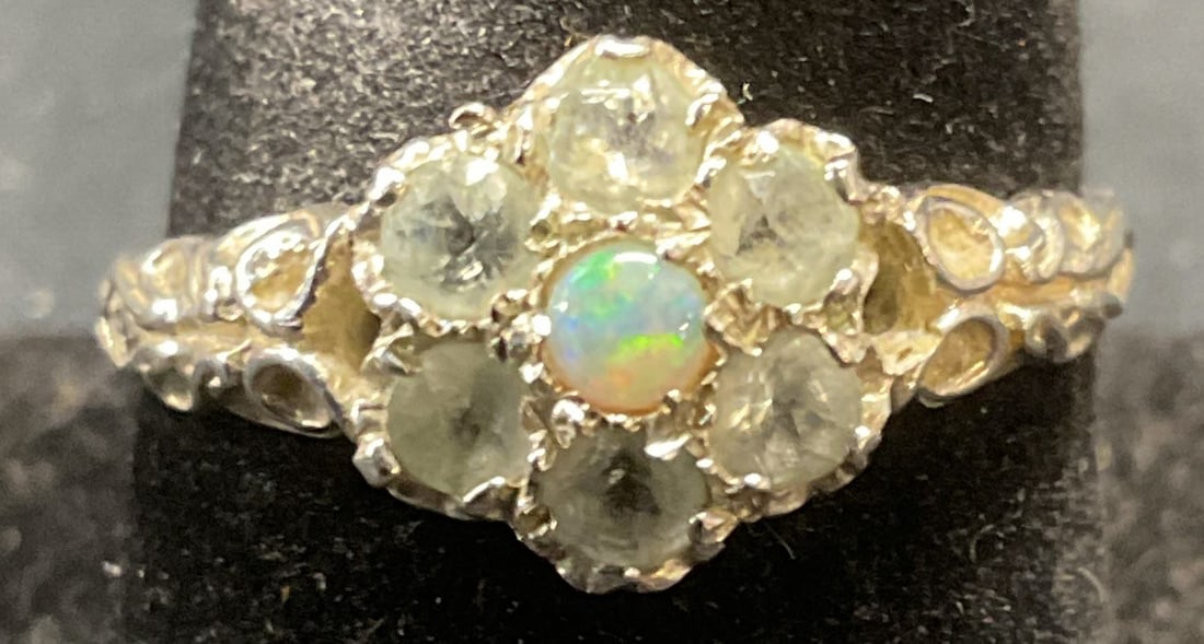 Vintage AK Sterling Silver Moonstone Ring (1 of 7)