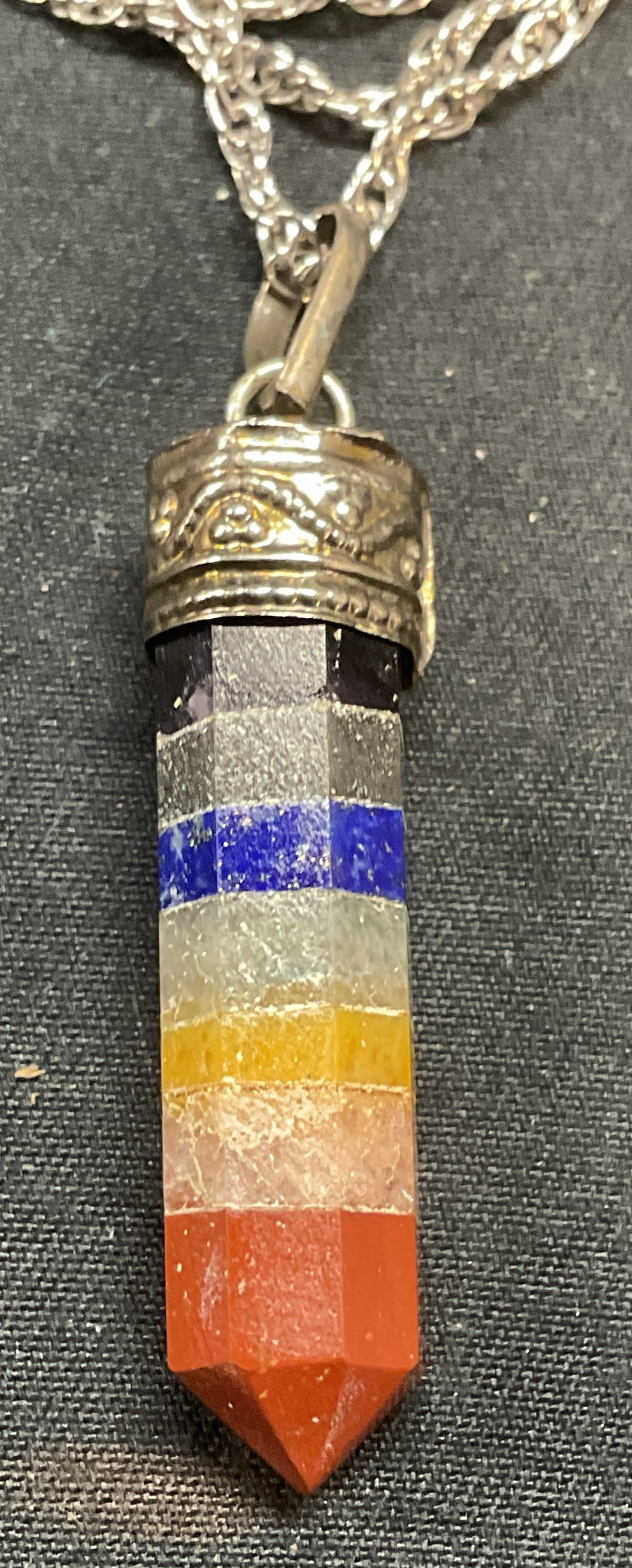 Sterling Silver Gemstone Pendant Necklace (1 of 7)