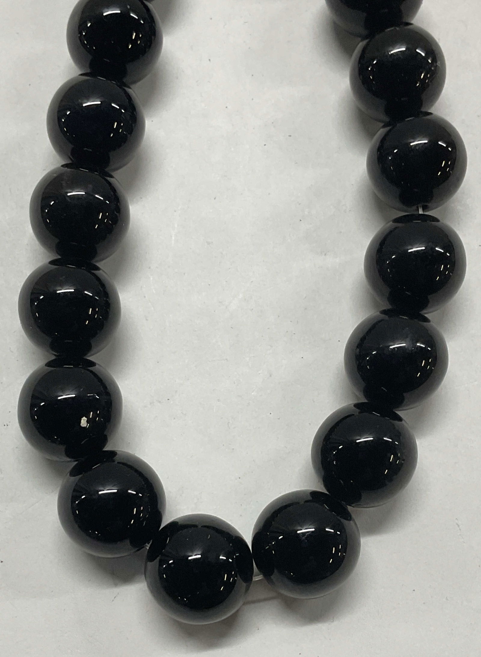 Black Bead Strand / Necklace (1 of 6)