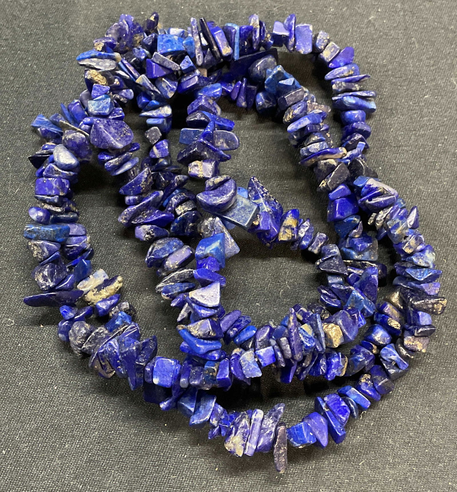 Lapis Lazuli Chip Bead Gemstone Necklace (1 of 6)