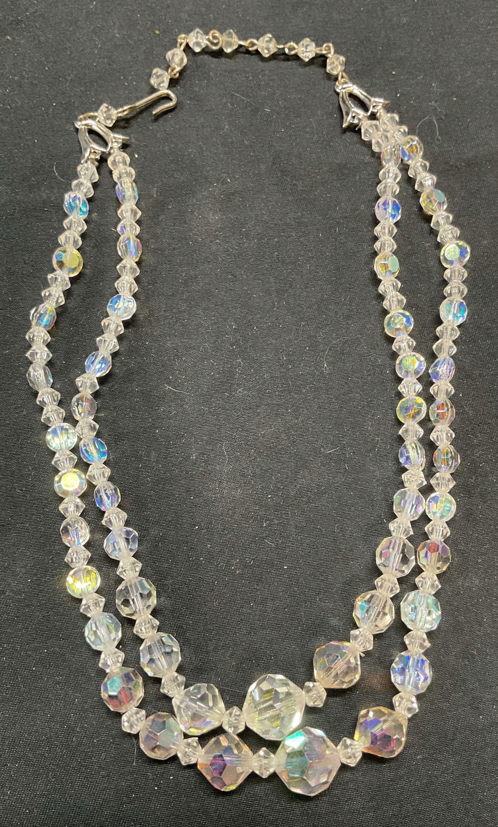 Vintage Crystal Beaded Choker Necklace (1 of 6)