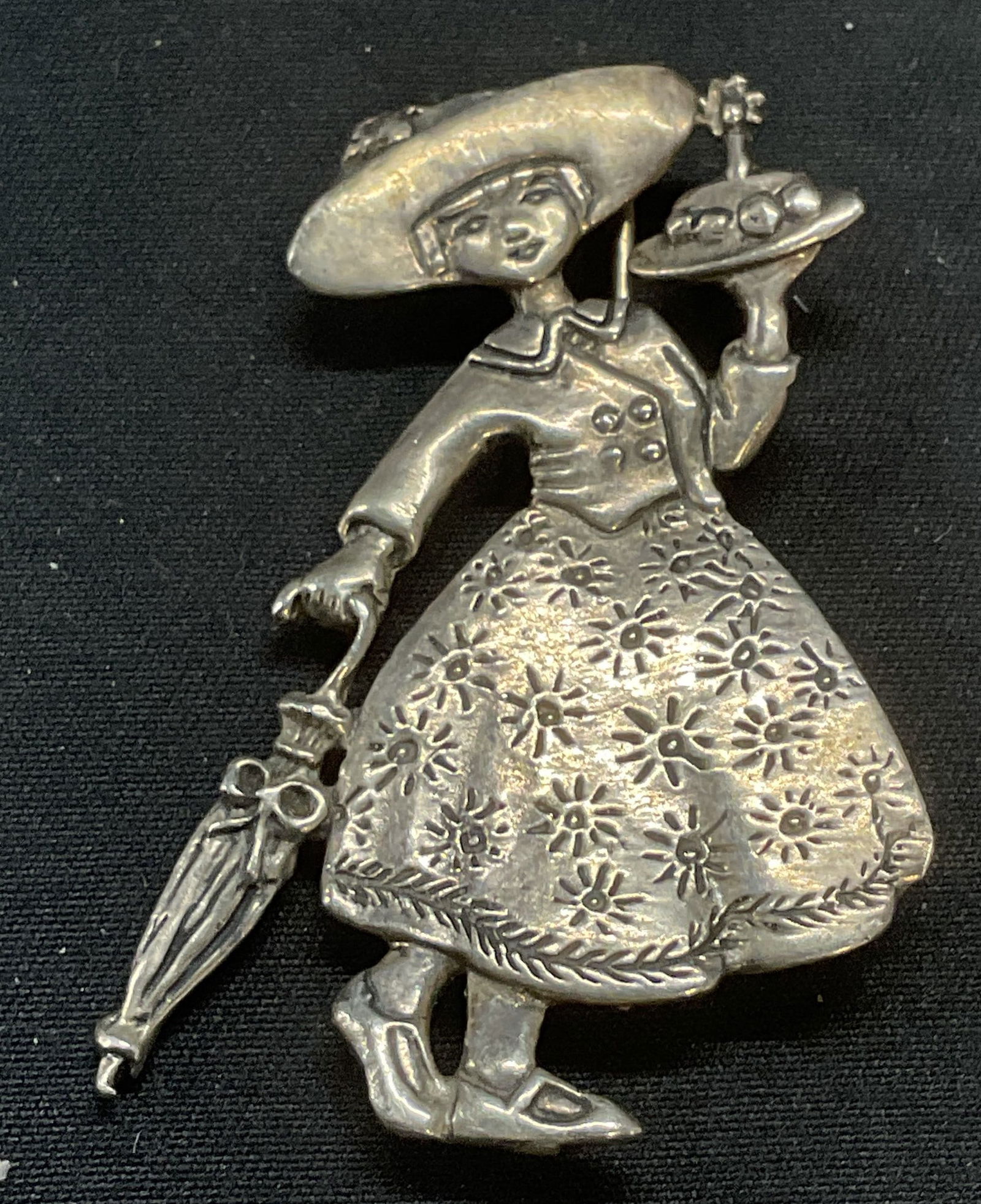 Mary Engelbreit Sterling Silver Figural Brooch (1 of 6)
