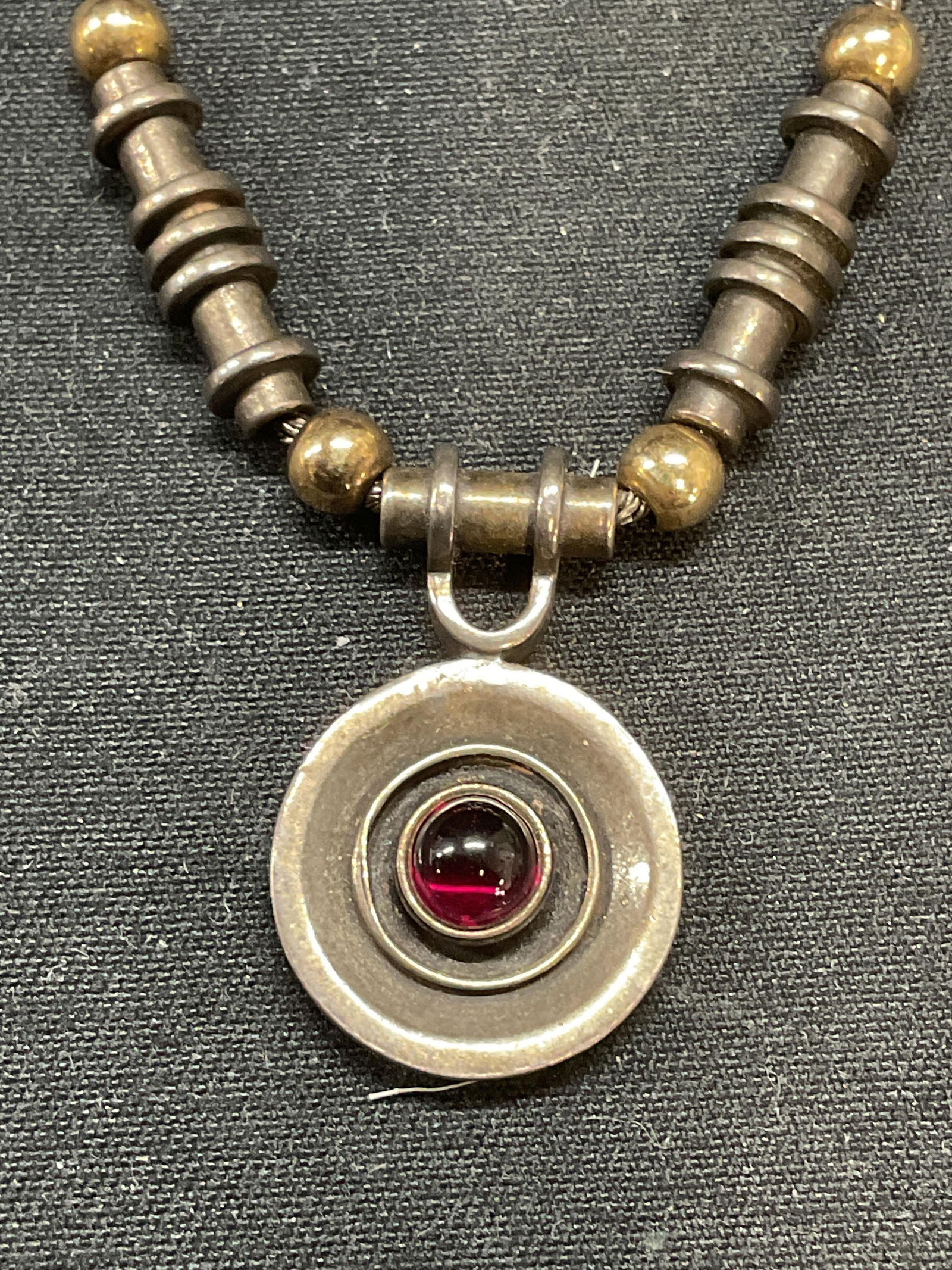 Diane Sterling Silver Garnet Pendant Necklace (1 of 7)