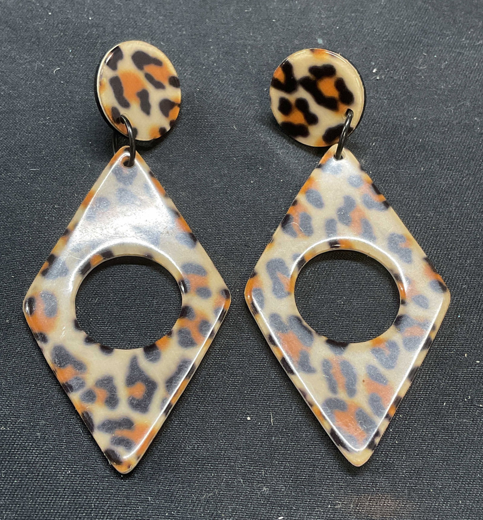 Leopard Print Dangle Earrings (1 of 6)