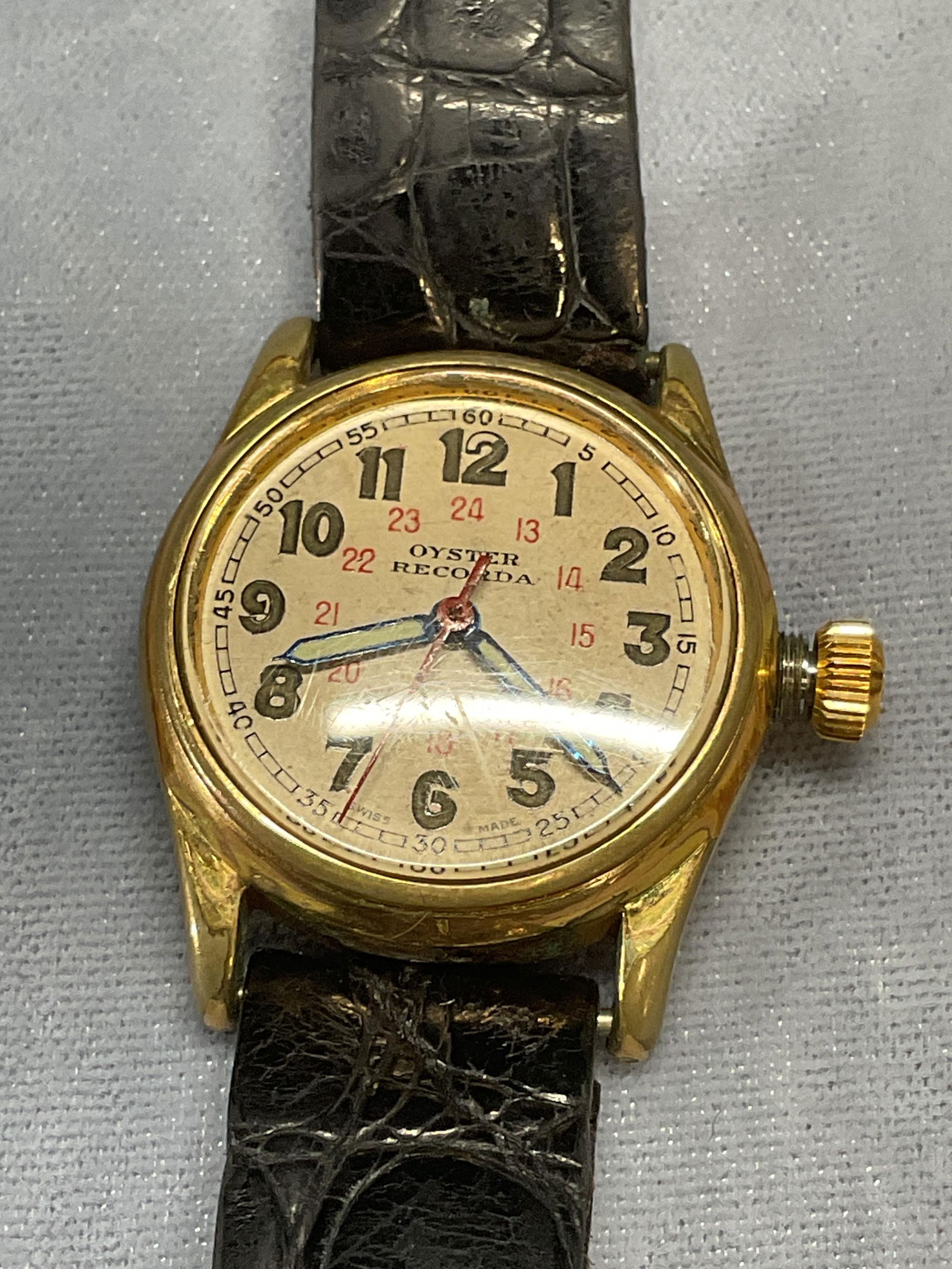 Vintage 1940s Rolex Oyster Recorda Watch (1 of 9)