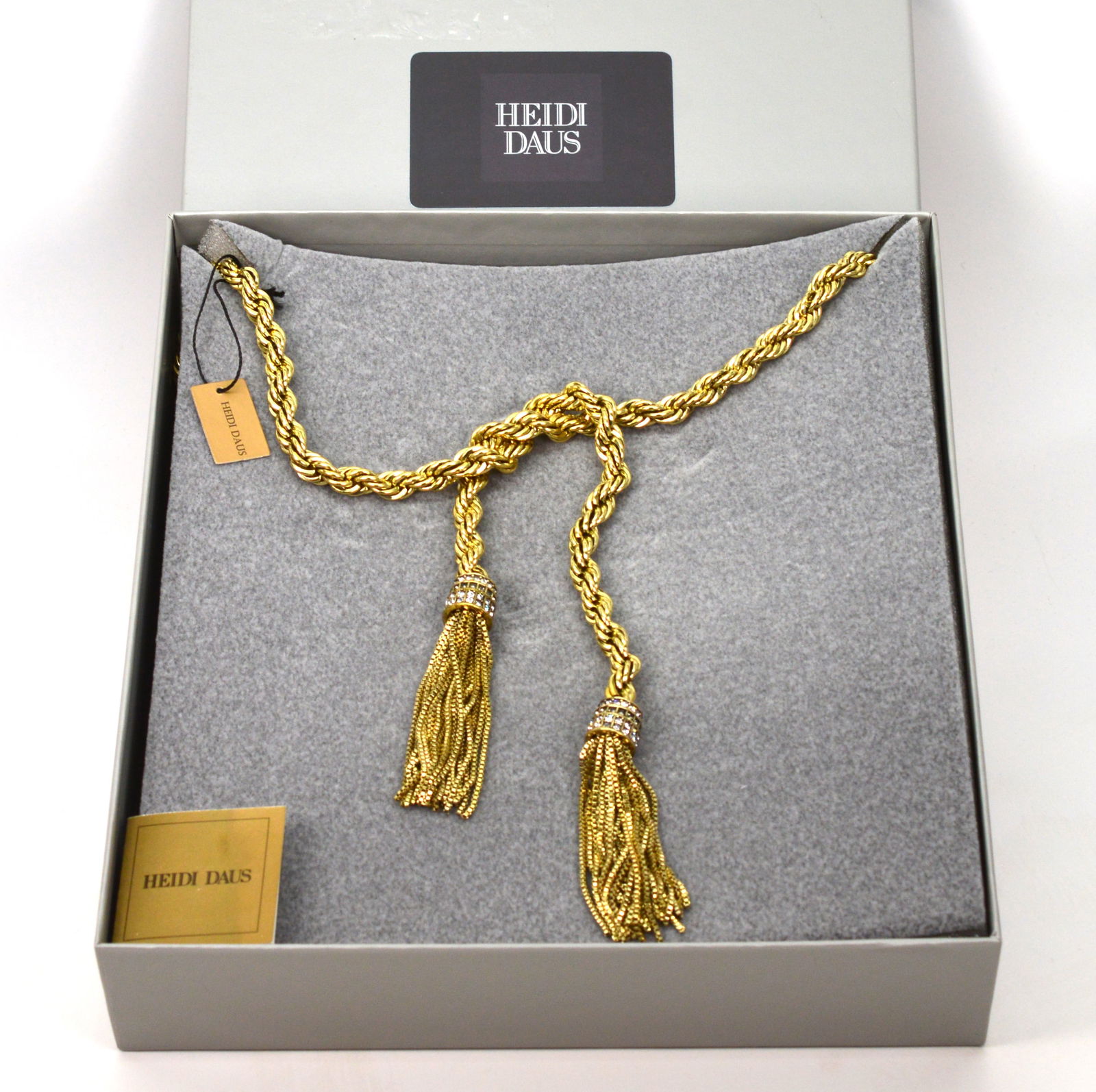 Heidi Daus 48in Lariat Necklace W Crystals NIB (1 of 4)