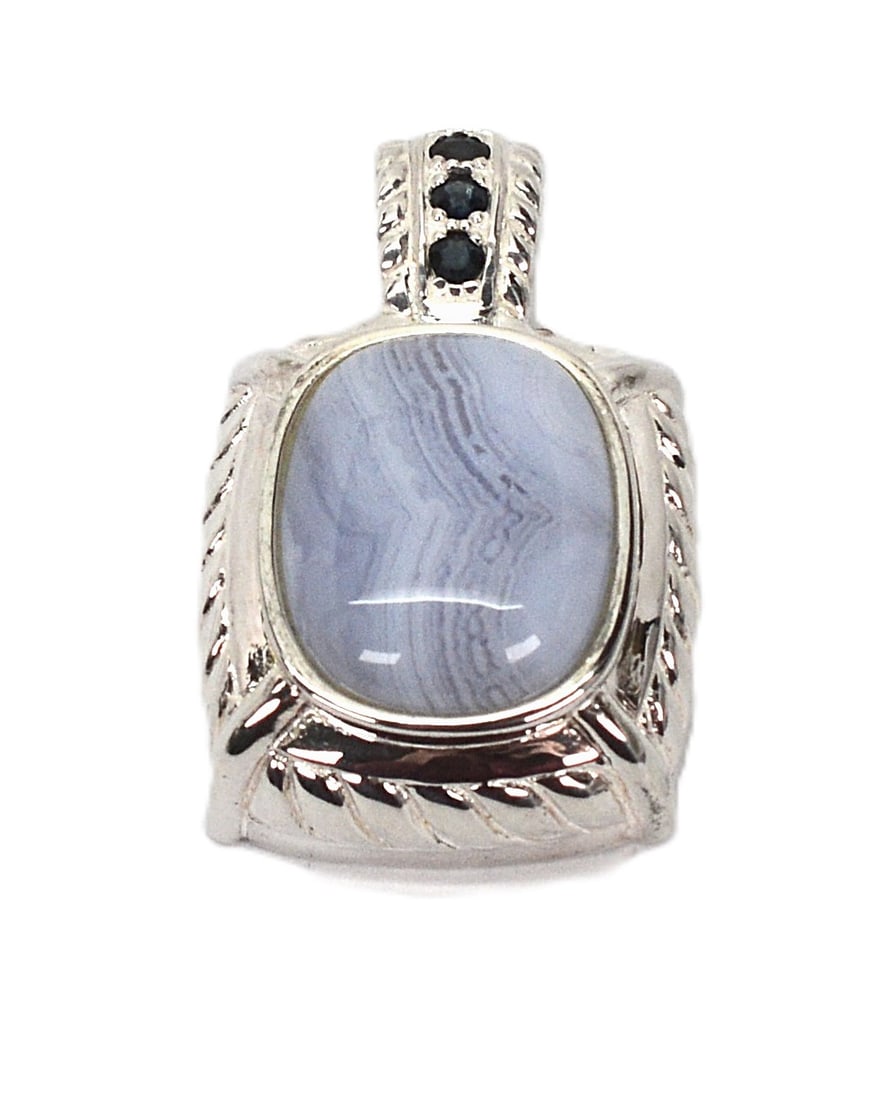 Judith Ripka Sterling Sapphire Blue Lace Enhancer (1 of 5)